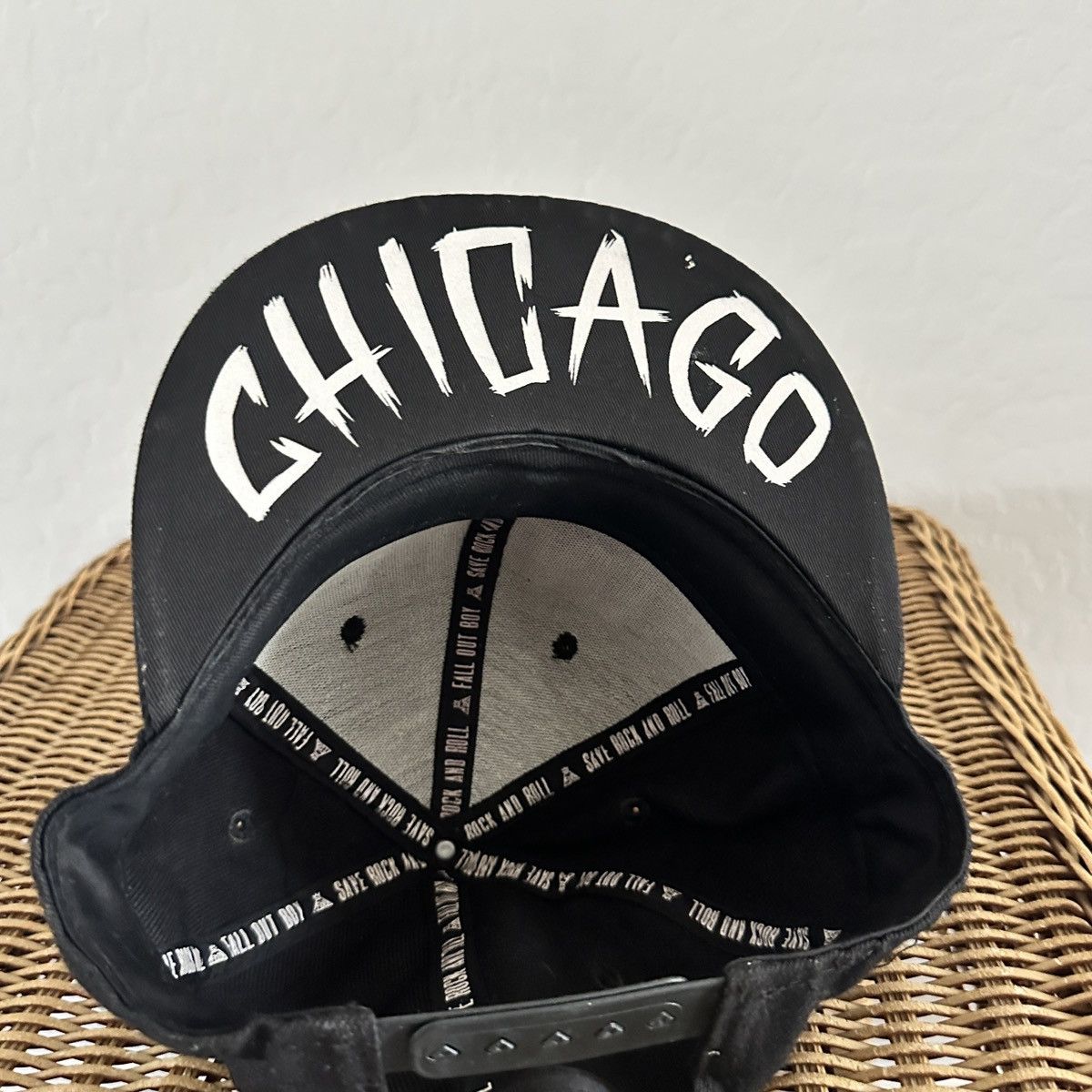 Vintage Rare Fall Out Boy FOB snapback hat Chicago Emo Rock Scene Size ONE SIZE - 2 Thumbnail