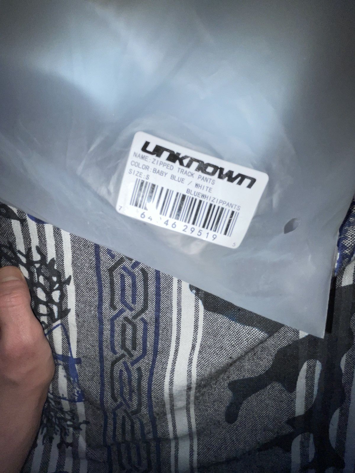 Unknown London Baby Blue Track Pants Size US 28 / EU 44 - 8 Thumbnail