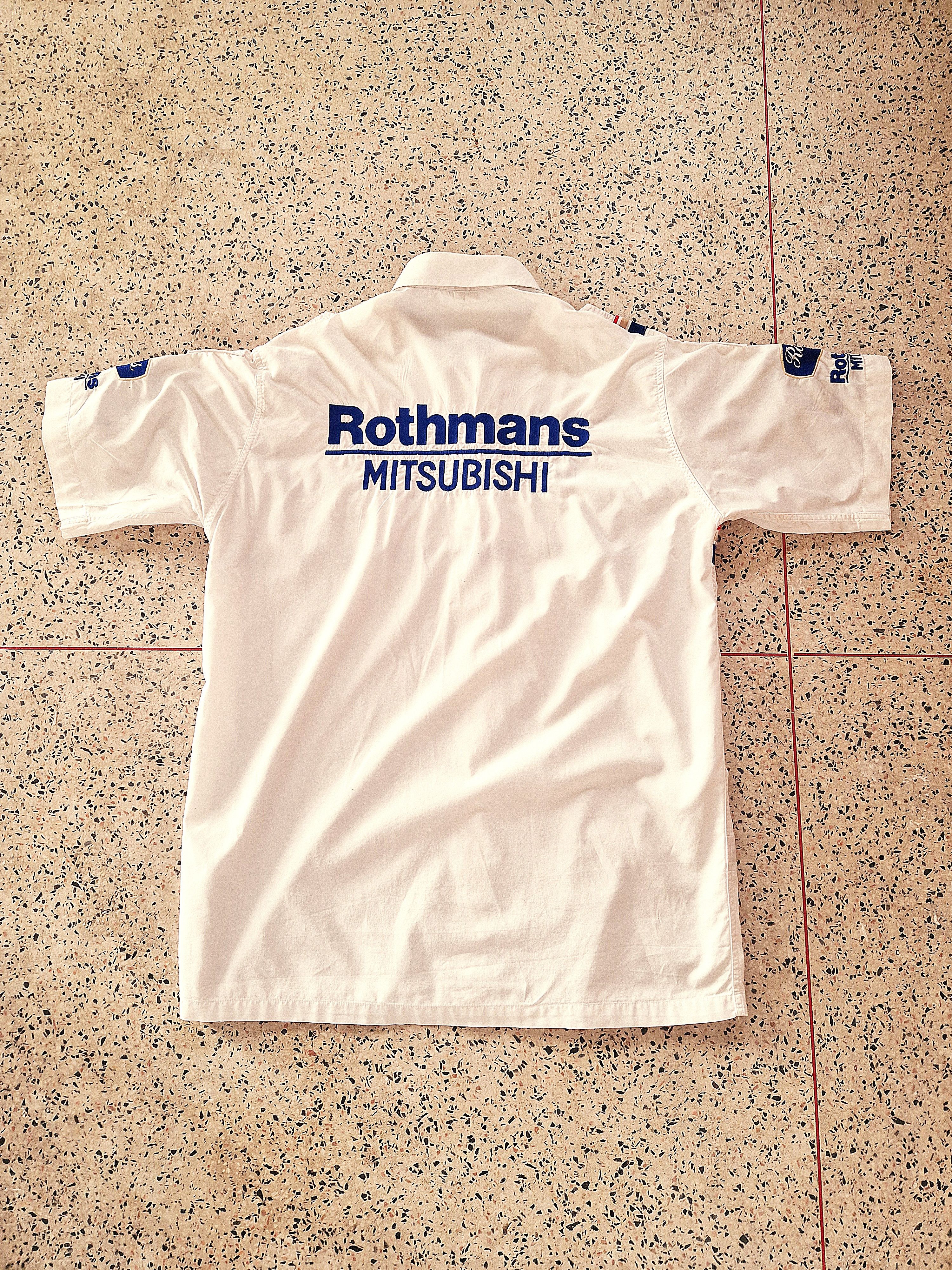 Vintage 1992 Rothmans Mistubishi Ralliart Shirt Size US L / EU 52-54 / 3 - 9 Thumbnail