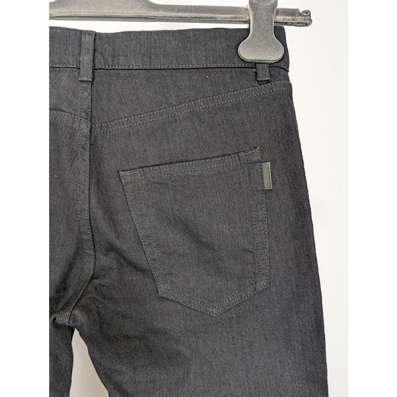 Saint Laurent Paris o1rshd1 SK 5P Low Wash Jeans in Worn Black Size US 27 - 15 Thumbnail