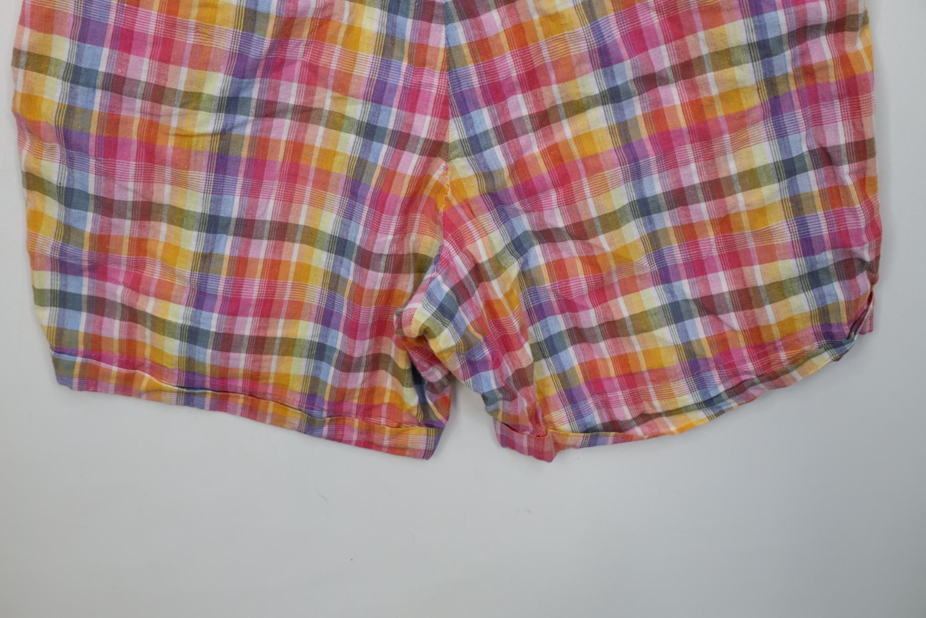 Vintage Vintage 90s Streetwear Madras Gurkha Safari Shorts Cotton Size 26" / US 2 / IT 38 - 15 Thumbnail