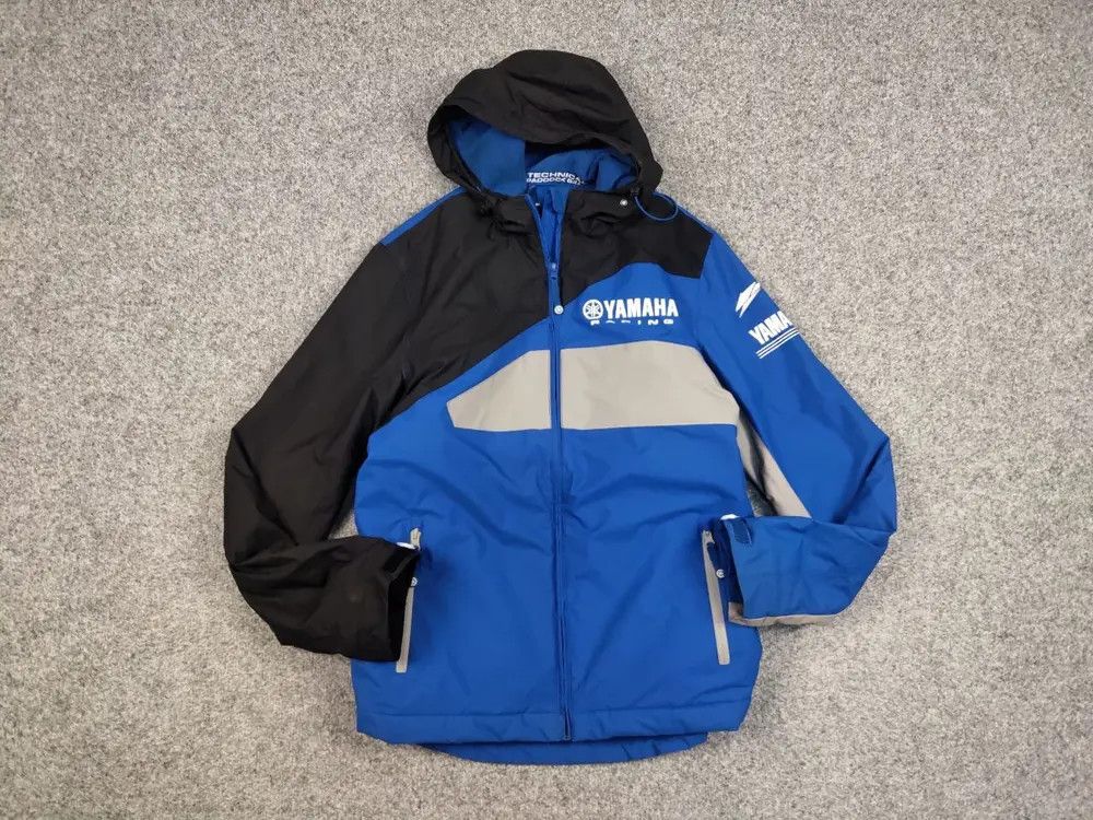 Yamaha Vintage Yamaha Racing Padded with logos Blue Hoodie Jacket Size US S / EU 44-46 / 1 - 4 Thumbnail