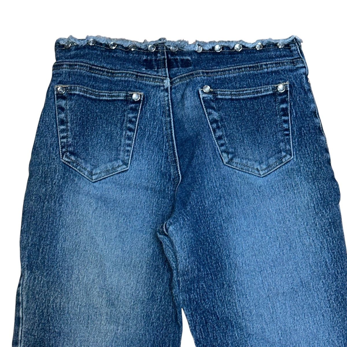 Other Vintage Y2K Younique embellished waist flare leg jeans Size 26" / US 2 / IT 38 - 4 Thumbnail