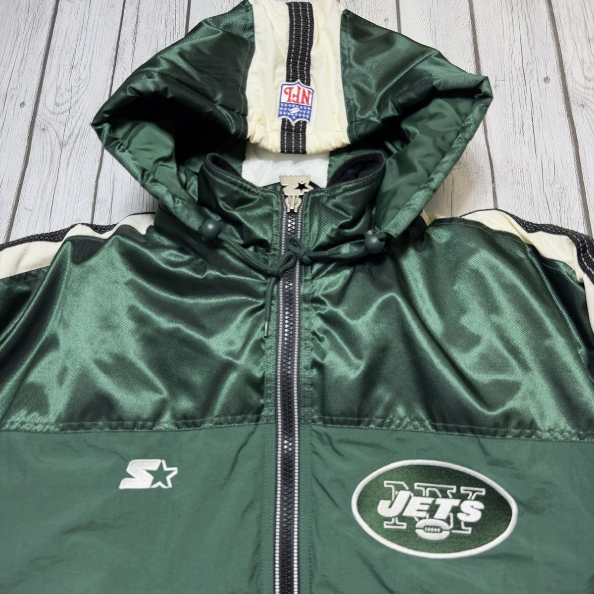 Starter Vintage New York Jets jacket Size US L / EU 52-54 / 3 - 3 Thumbnail