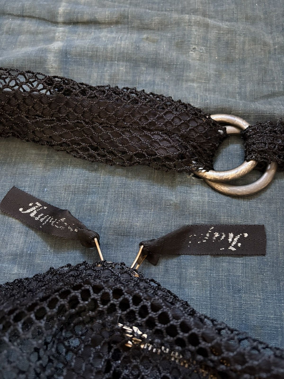 Kapital KAPITAL mesh Bag Snufkin bag black Size ONE SIZE - 6 Thumbnail
