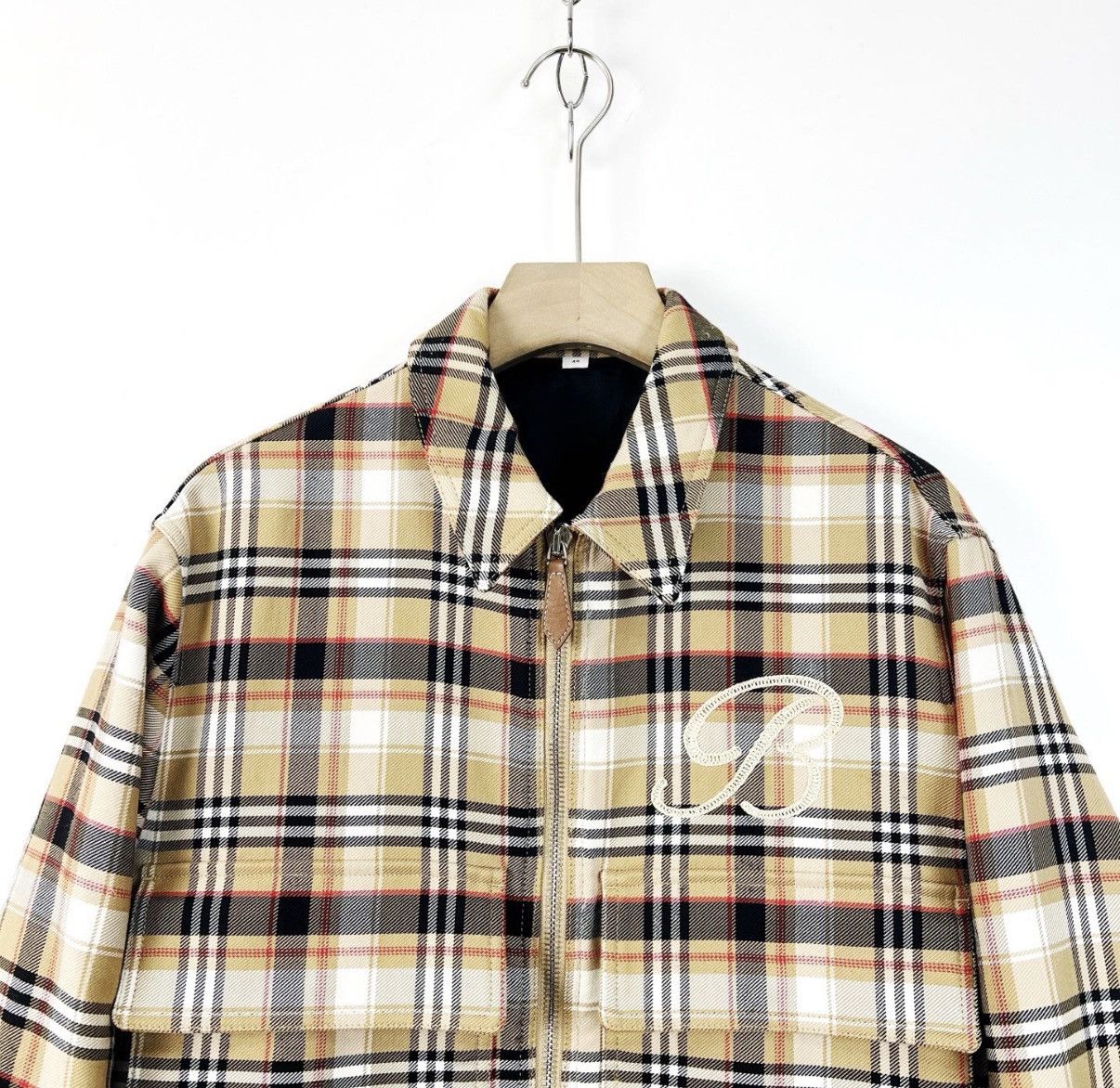 Burberry Burberry / Classic Plaid Embroidered Wool Coat K12 Size US M / EU 48-50 / 2 - 3 Thumbnail