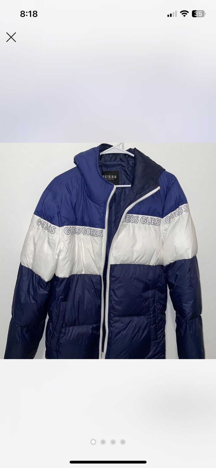 Guess Guess Blue and white puffer jacket Size US M / EU 48-50 / 2 - 1 Thumbnail