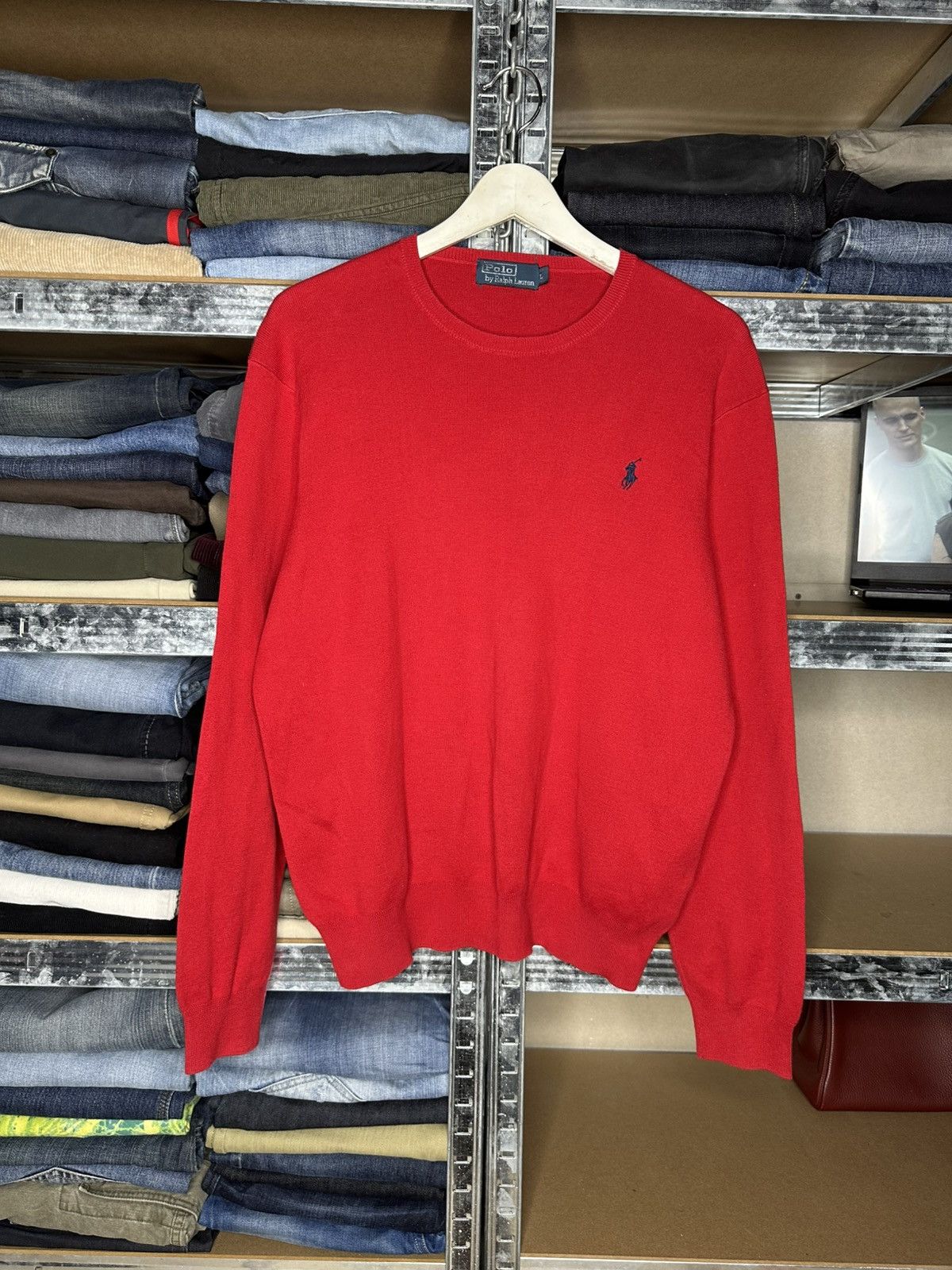 Polo Ralph Lauren Polo Ralph Lauren Crewneck Sweater Pony Logo Size L Size US L / EU 52-54 / 3 - 1 Thumbnail