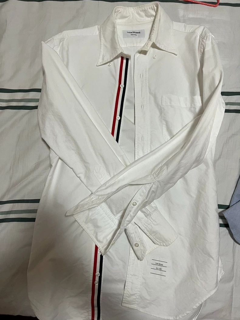 Thom Browne Thom Browne White Oxford shirt Size US S / EU 44-46 / 1 - 1 Thumbnail
