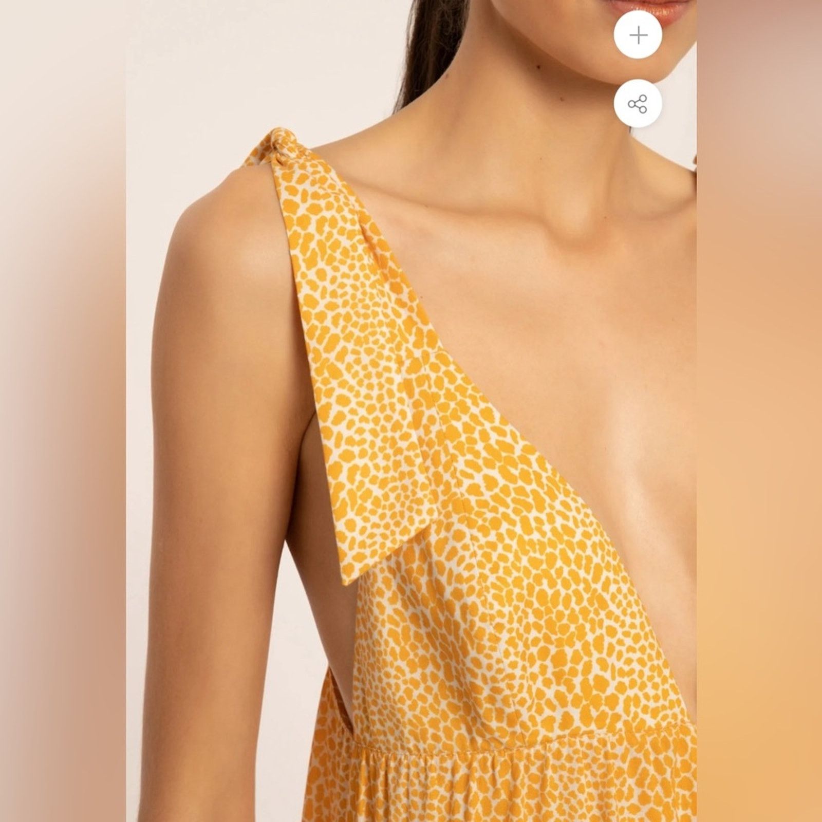 Other ADRIANA DEGREAS Tortoise Long Dress With Straps Yellow M Size M / US 6-8 / IT 42-44 - 10 Thumbnail