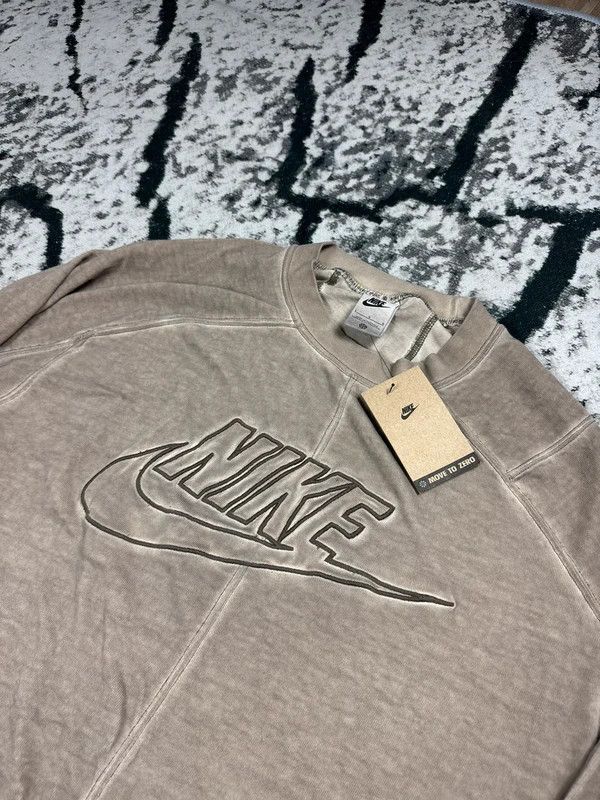 Nike Nike Spellout crewneck sweatshirt beige brown swoosh L Size US L / EU 52-54 / 3 - 3 Thumbnail