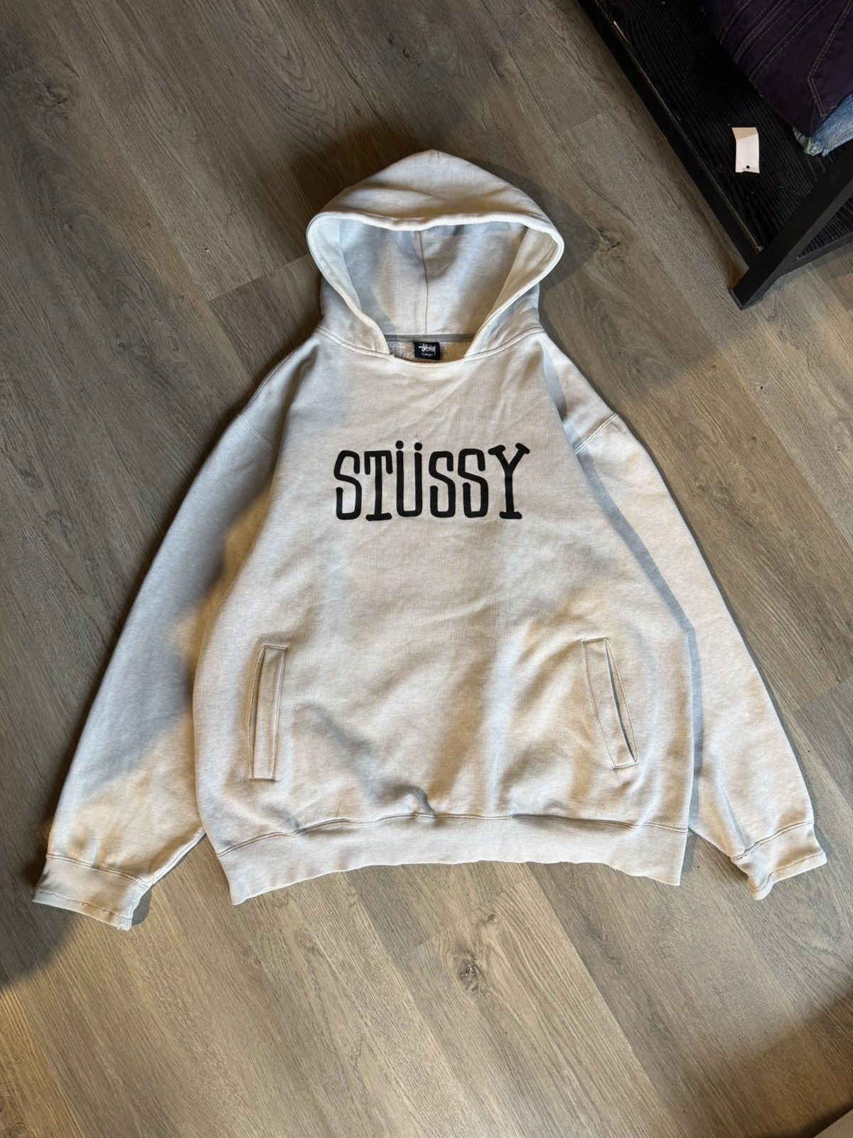 Stussy VINTAGE STUSSY BLOCK SPORT GREY HOODIE Size US L / EU 52-54 / 3 - 1 Thumbnail