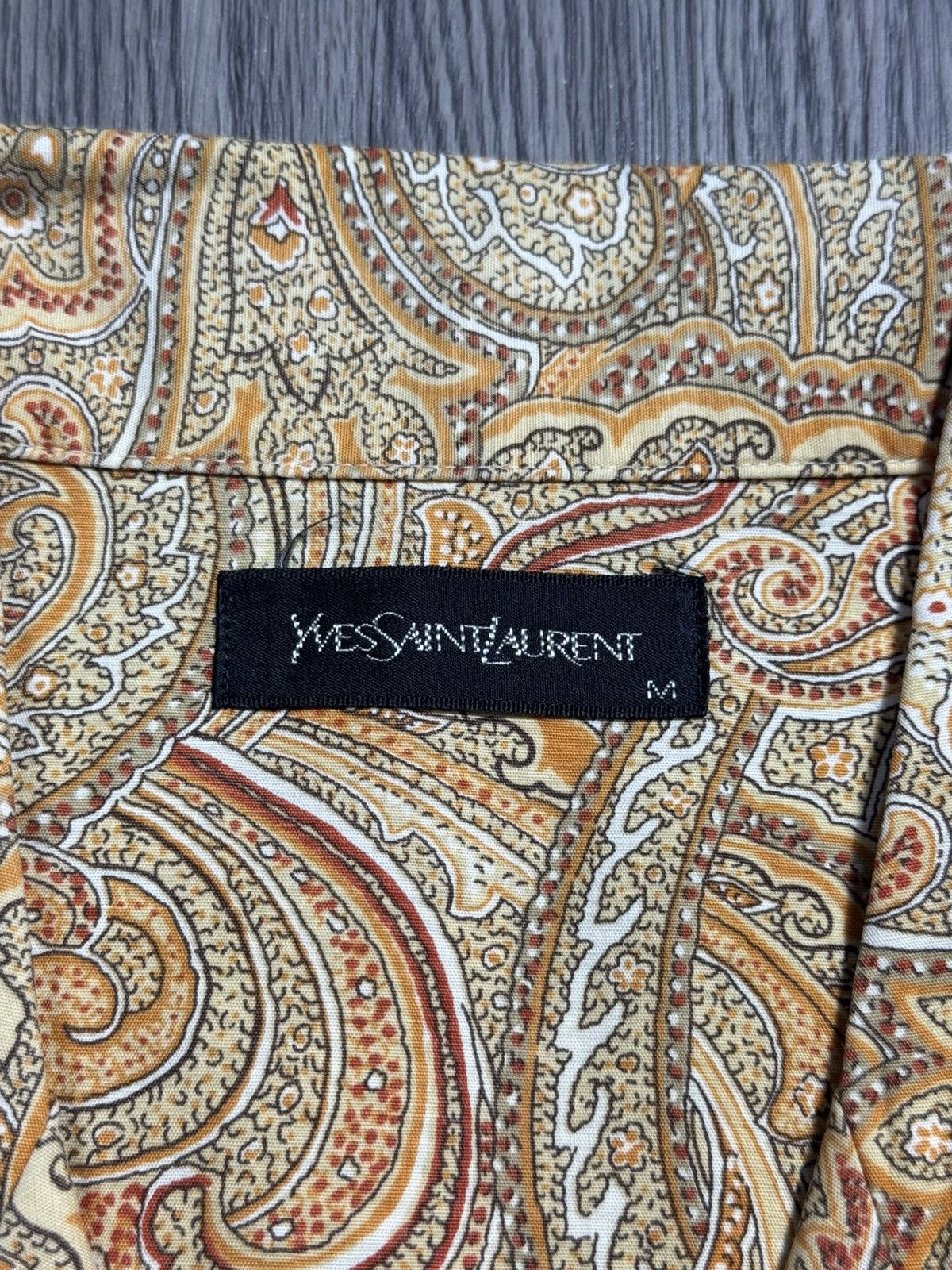 Yves Saint Laurent 💥LAST SALE💥Yves Saint Laurent Paisley Shirt Size US L / EU 52-54 / 3 - 3 Thumbnail