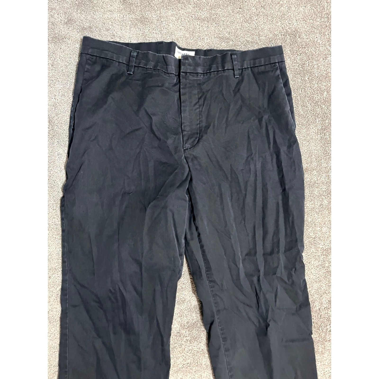 Dockers Dockers Flat Front Straight Fit Mens Pants 36x29 Black Chino Size US 36 / EU 52 - 2 Thumbnail