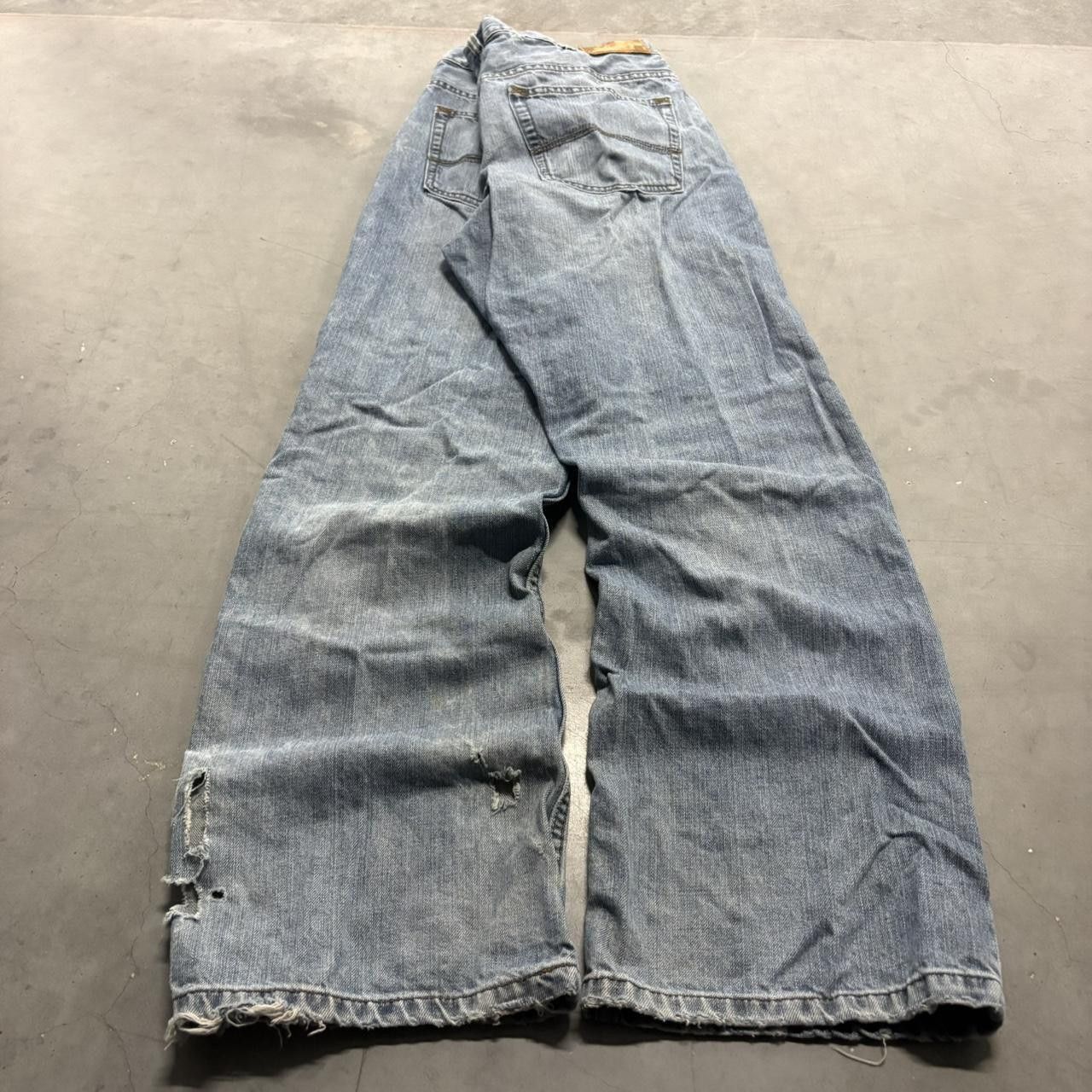 Vintage Crazy Vintage Y2K/2000s Baggy Streetwear Grunge Medium Blue Wash Denim Jeans! Size US 36 / EU 52 - 4 Thumbnail