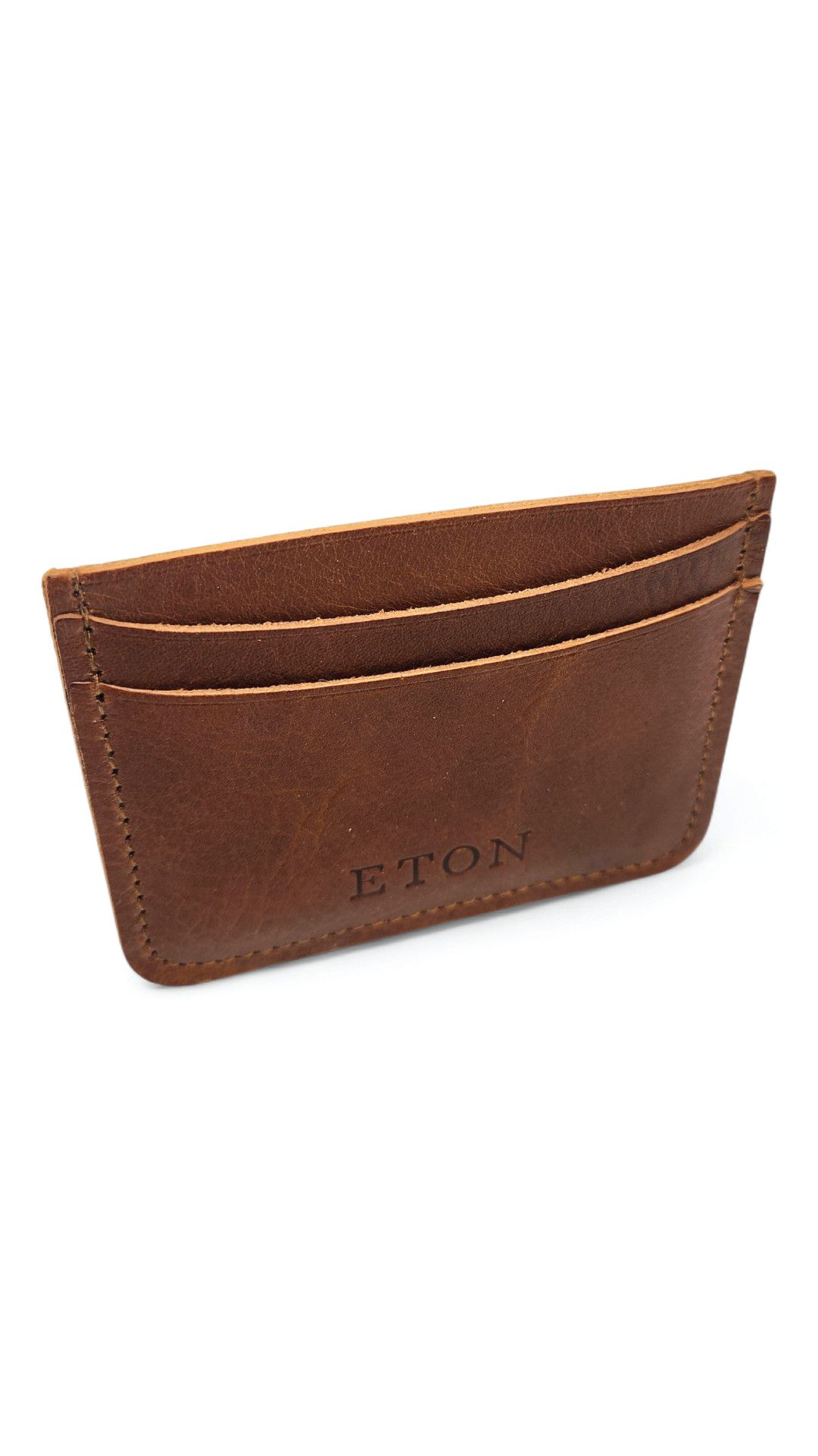 Eton Eton Brown Leather Cardholder (with Harry Rosen Pouch) Size ONE SIZE - 4 Thumbnail