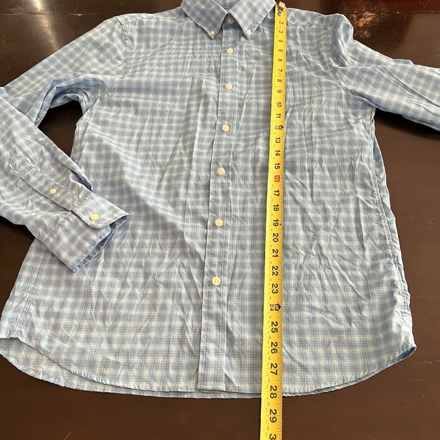 Vineyard Vines VINEYARD VINES Performance Classic Fit Button-Up Shirt Men’s Small Blue Plaid Long Sleeve Preppy Size US S / EU 44-46 / 1 - 6 Thumbnail