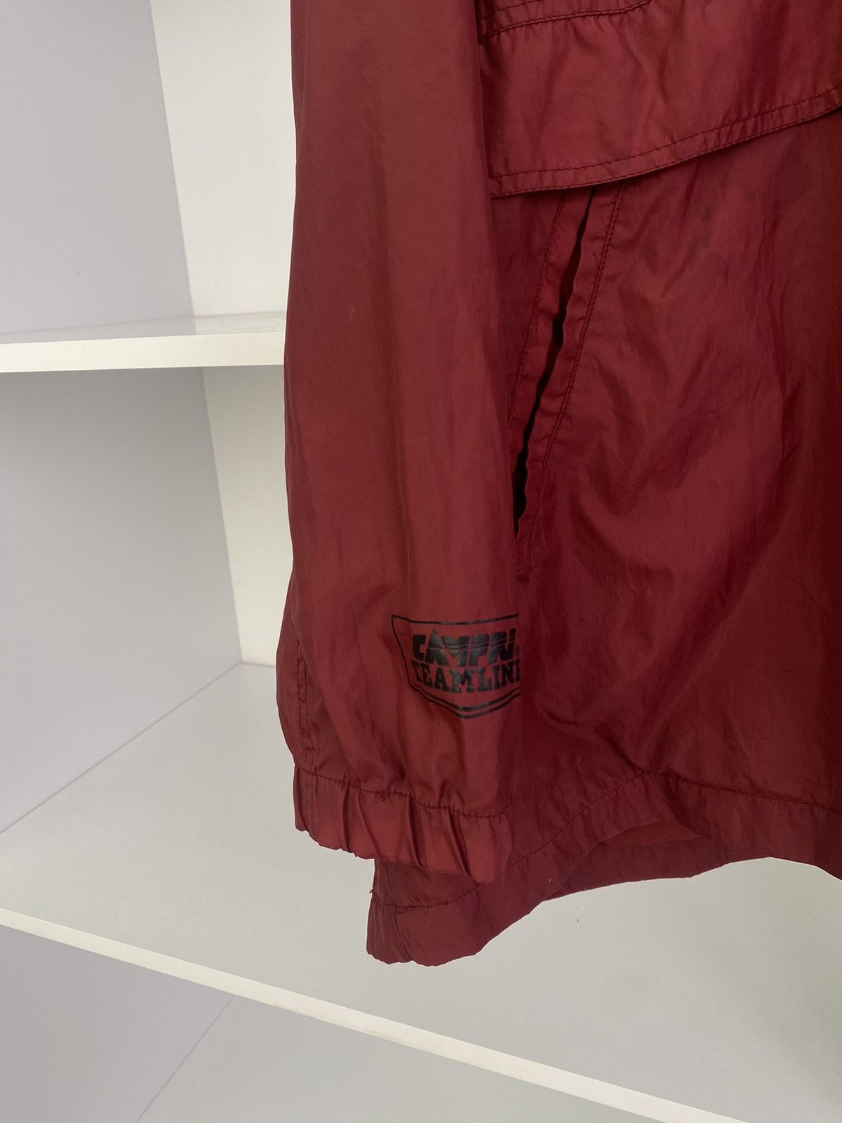 NFL × Vintage Vintage 90s Washington Redskins Red Nylon Anorak Track Jack Size US XL / EU 56 / 4 - 4 Thumbnail