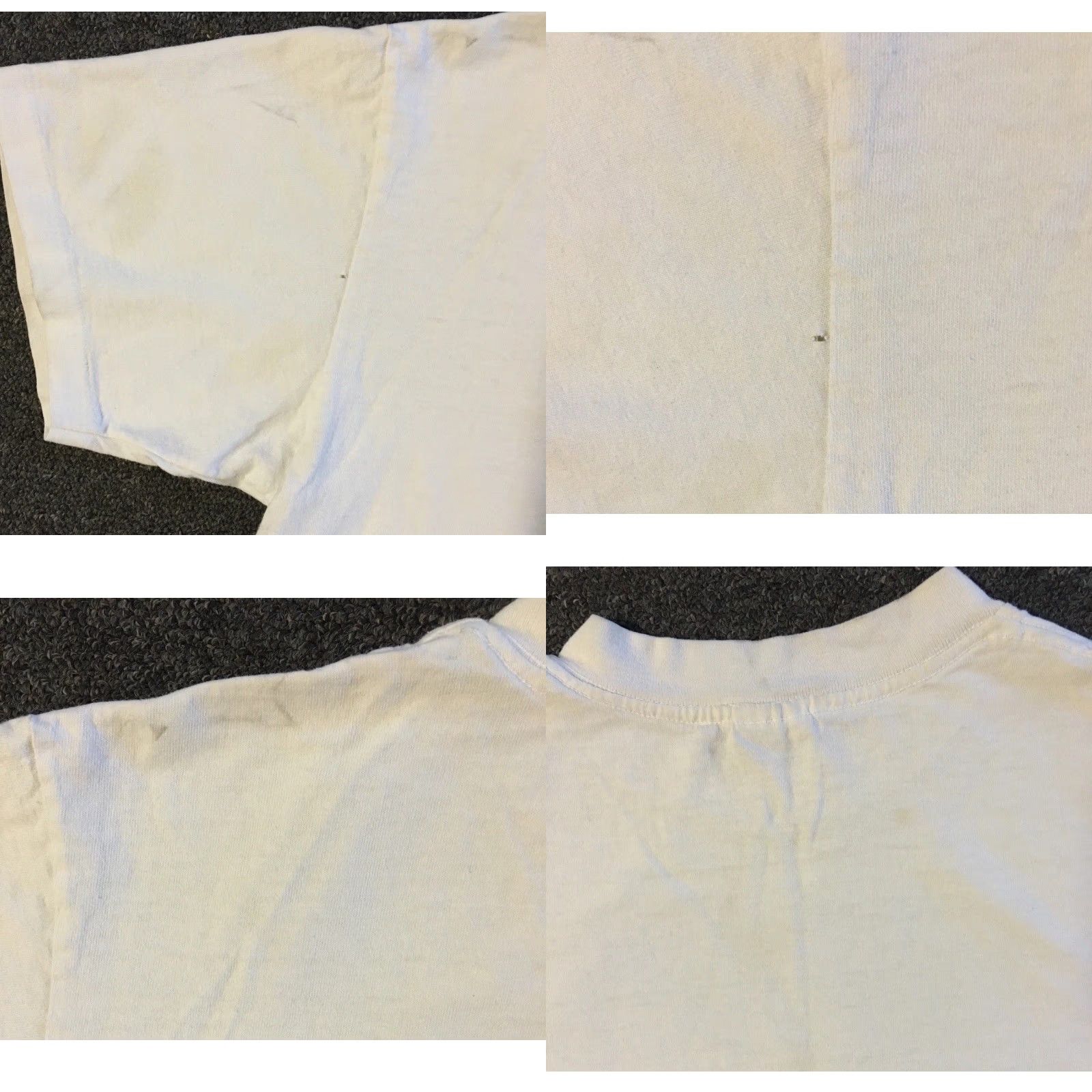 Vintage Vtg 90s Dark Secret To Chicken Fried Steak Faded Crop Shirt L Funny Joke Grunge Shirt Womens L White Distressed 80s Grunge Humor USA California Surf Size L / US 10 / IT 46 - 10 Thumbnail