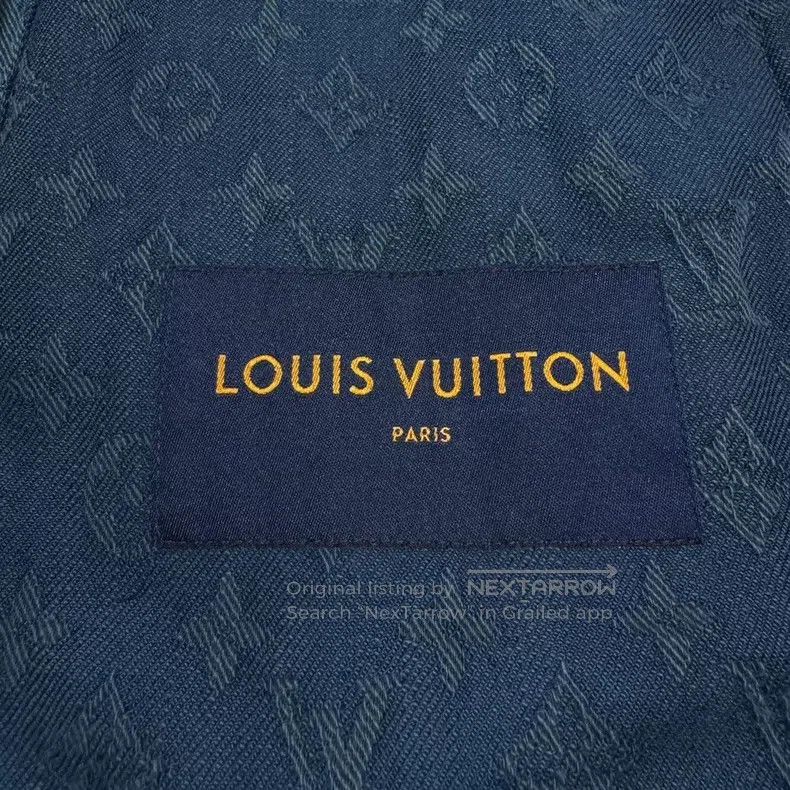 Louis Vuitton Louis Vuitton Blue full print denim jacket Size US M / EU 48-50 / 2 - 5 Thumbnail