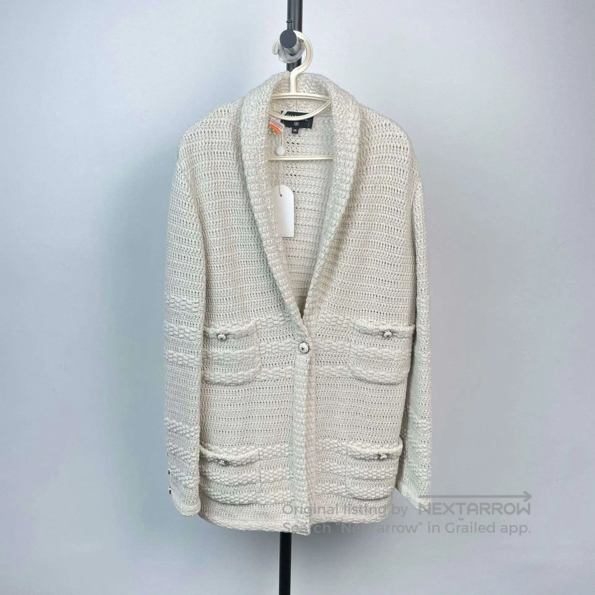 Chanel Chanel Silver Thread Knit Four. Size S / US 4 / IT 40 - 1 Thumbnail