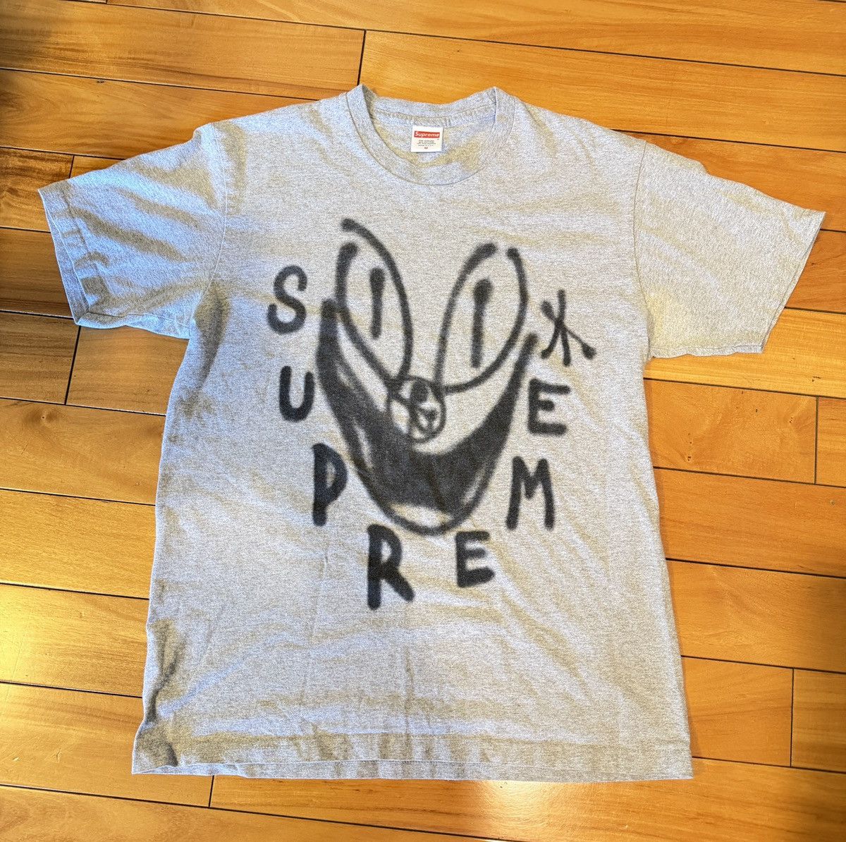 Streetwear × Supreme Supreme X Chito Smile T-shirt Grey Size Large