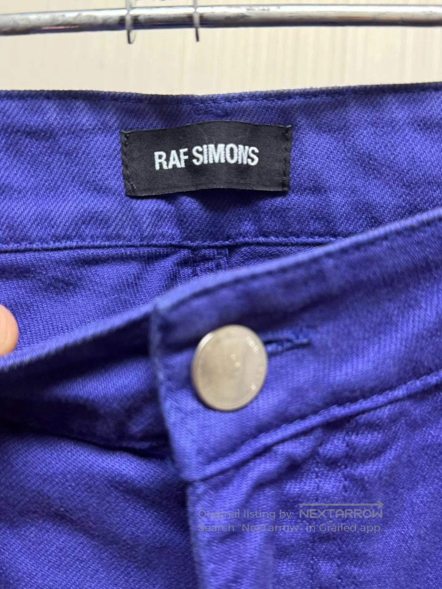 Raf Simons Purple Casual Straight-Leg Pants. Size US 30 / EU 46 - 3 Thumbnail