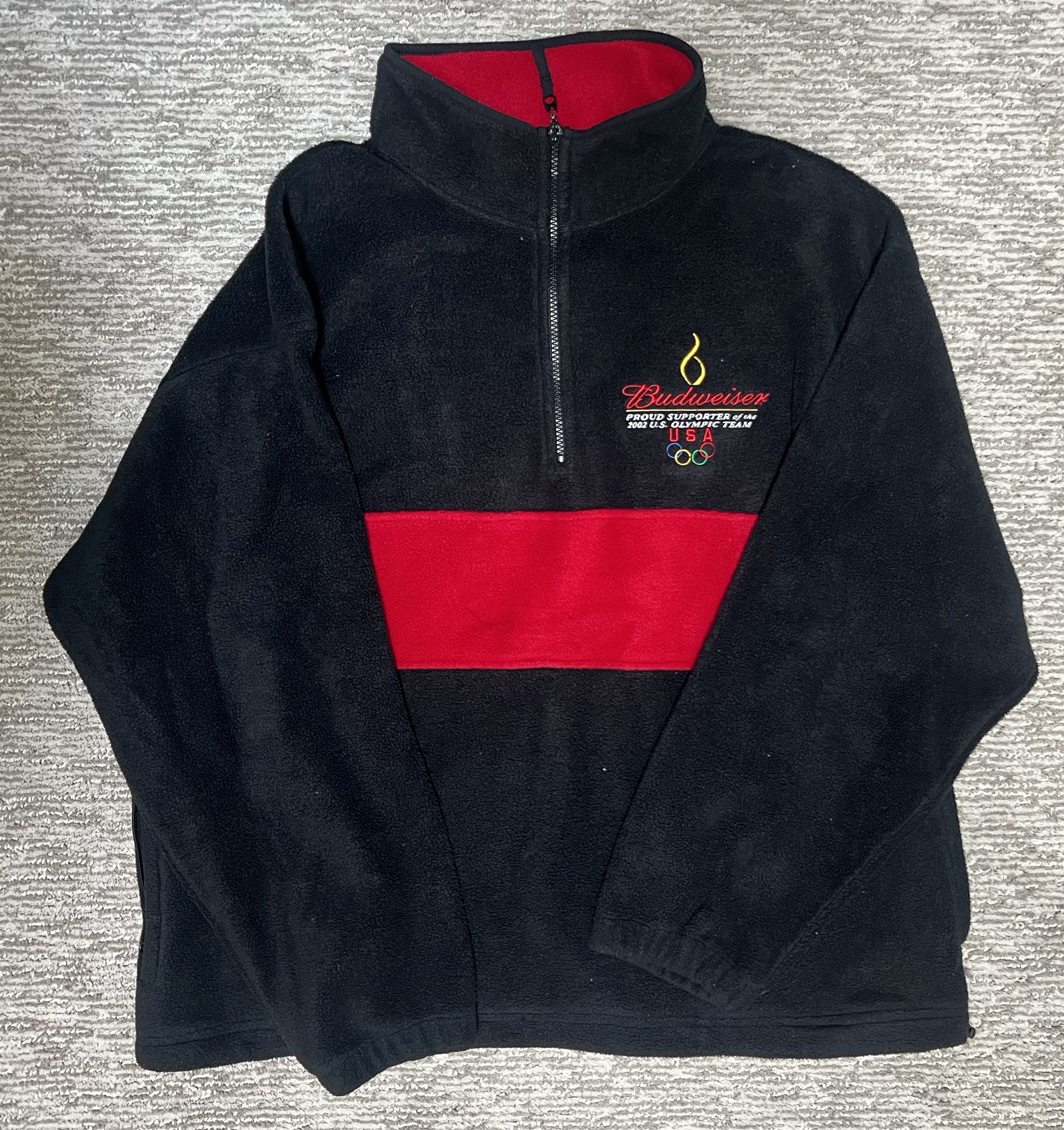 Budweiser Vintage 2002 Olympics Budweiser Fleece XL Size US XL / EU 56 / 4 - 1 Thumbnail
