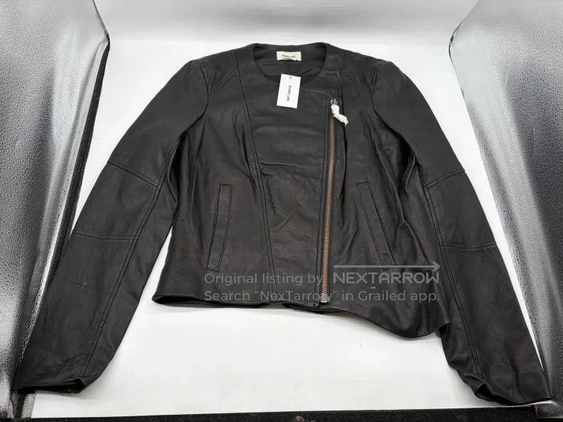Helmut Lang Helmut Lang Dark deconstructed leather jacket Size M / US 6-8 / IT 42-44 - 2 Thumbnail