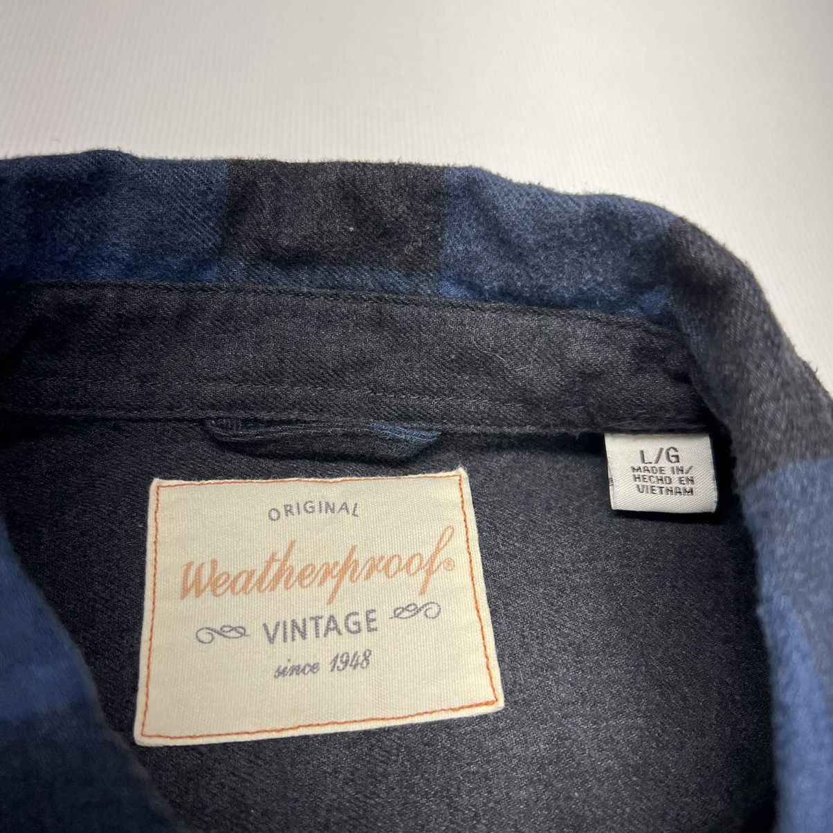 Weatherproof Weatherproof Flannel Shirt Blue Plaid Button Outdoor Pocket Size US L / EU 52-54 / 3 - 4 Thumbnail