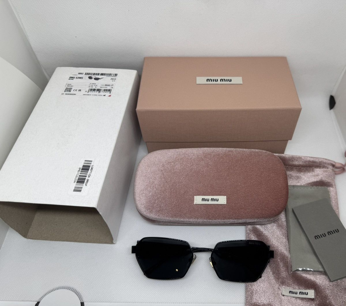 Miu Miu NEW Miu Miu sunglasses MIU MIU 53WS 1AB5S0 DARK GREY Size ONE SIZE - 10 Thumbnail