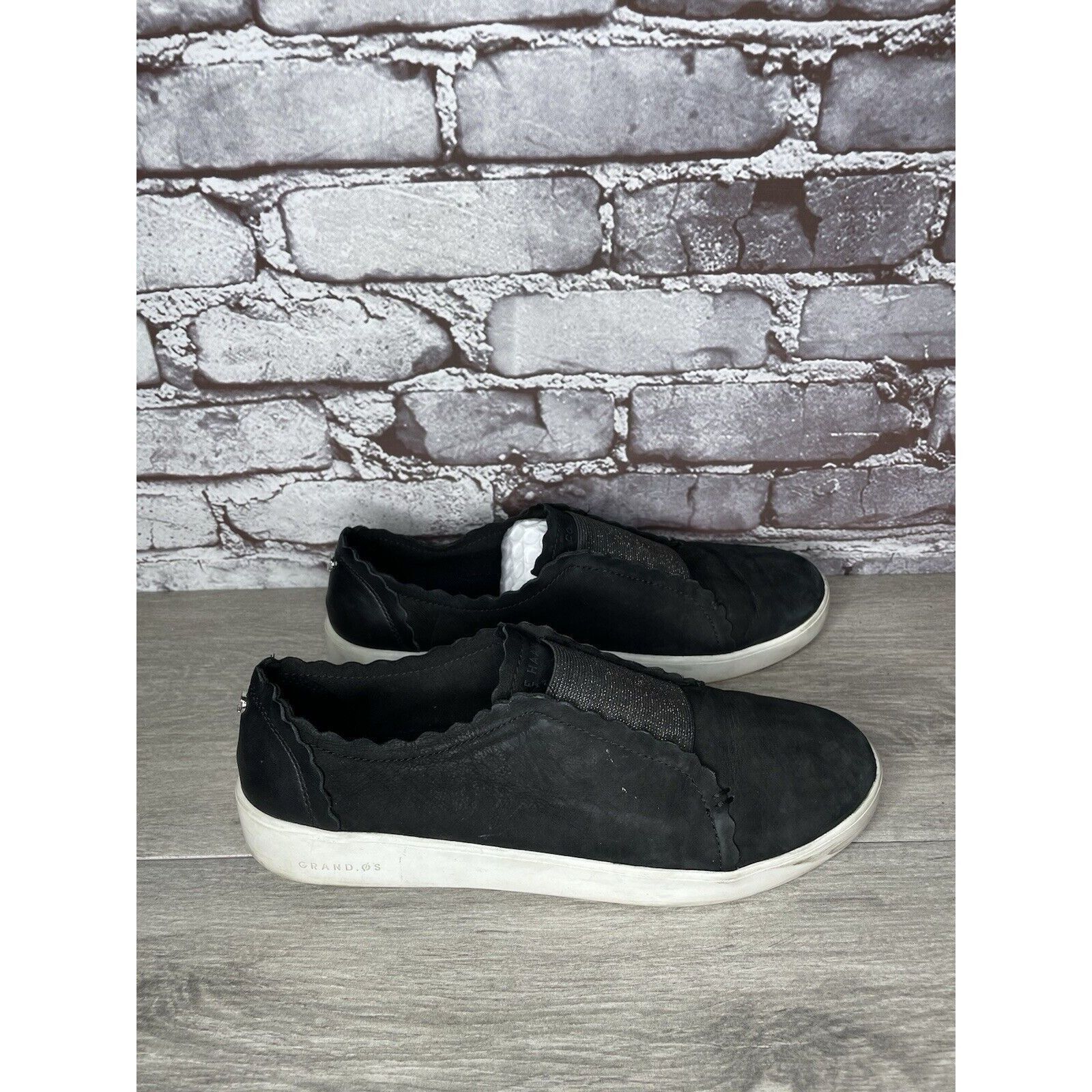 Cole Haan Cole Haan Grand Os Black Nubuck Leather Slip On Comfort Shoe Size US 9.5 / IT 39.5 - 17 Thumbnail