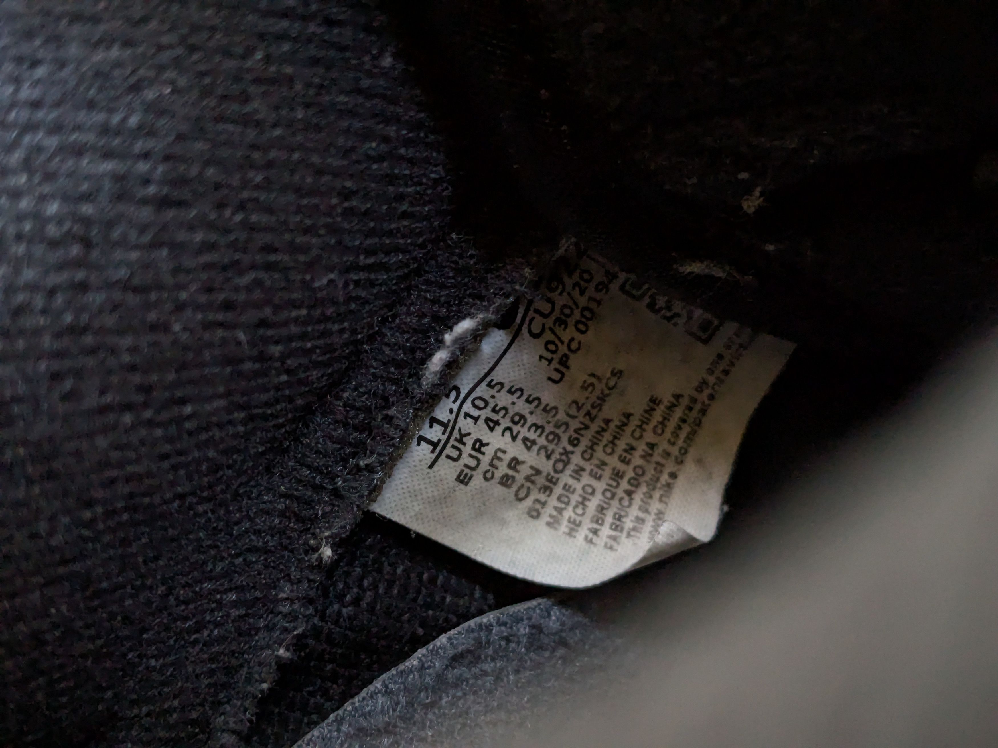 Nike × Supreme Nike Air Force 1 Low Supreme Black 11.5 CU9225-001 Leather Size US 11.5 / EU 44-45 - 9 Thumbnail