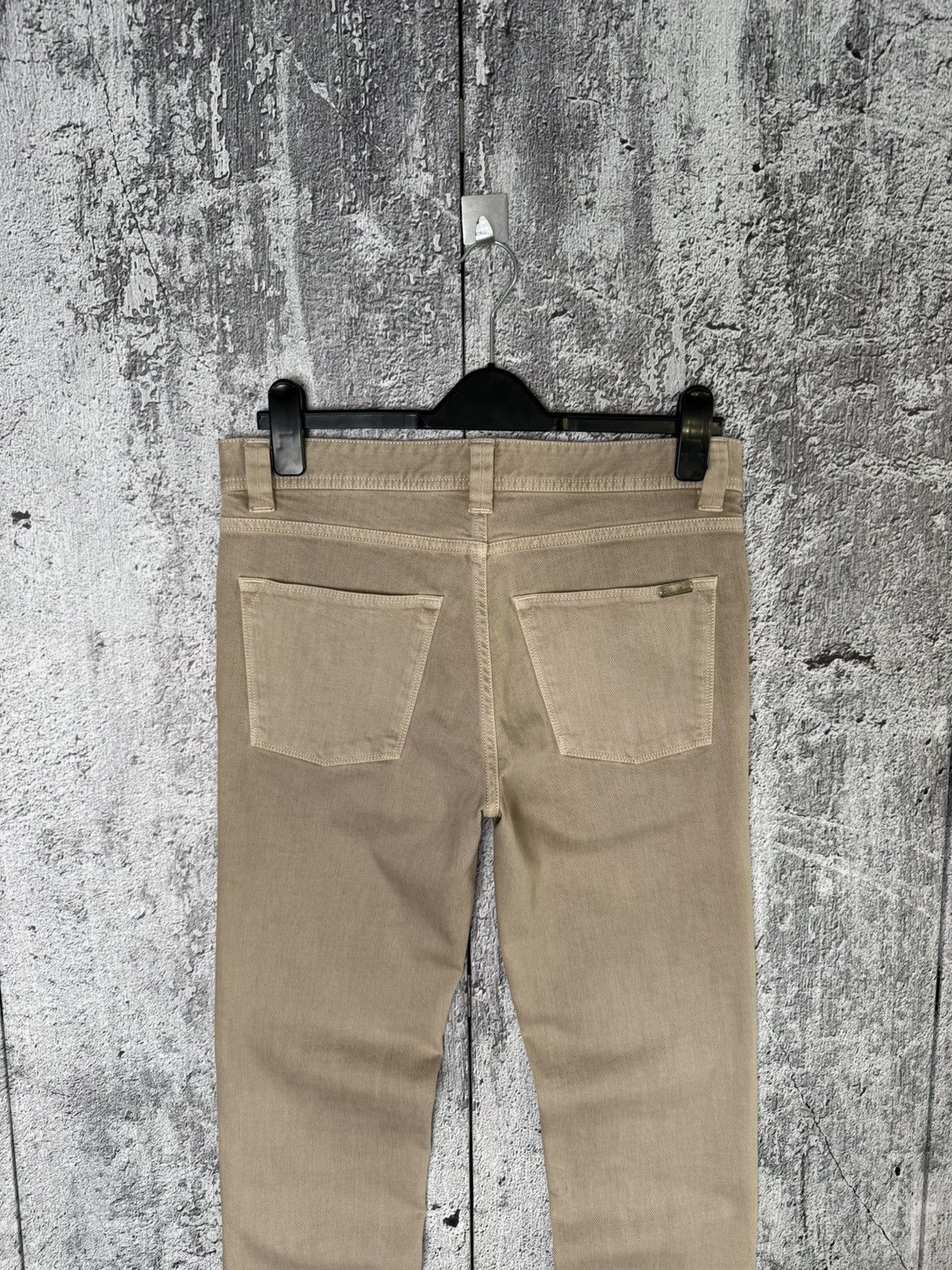 Loro Piana Loro Piana Beige Denim Chino Pants Metal Logo FAE8342 Jeans Size US 31 - 10 Thumbnail