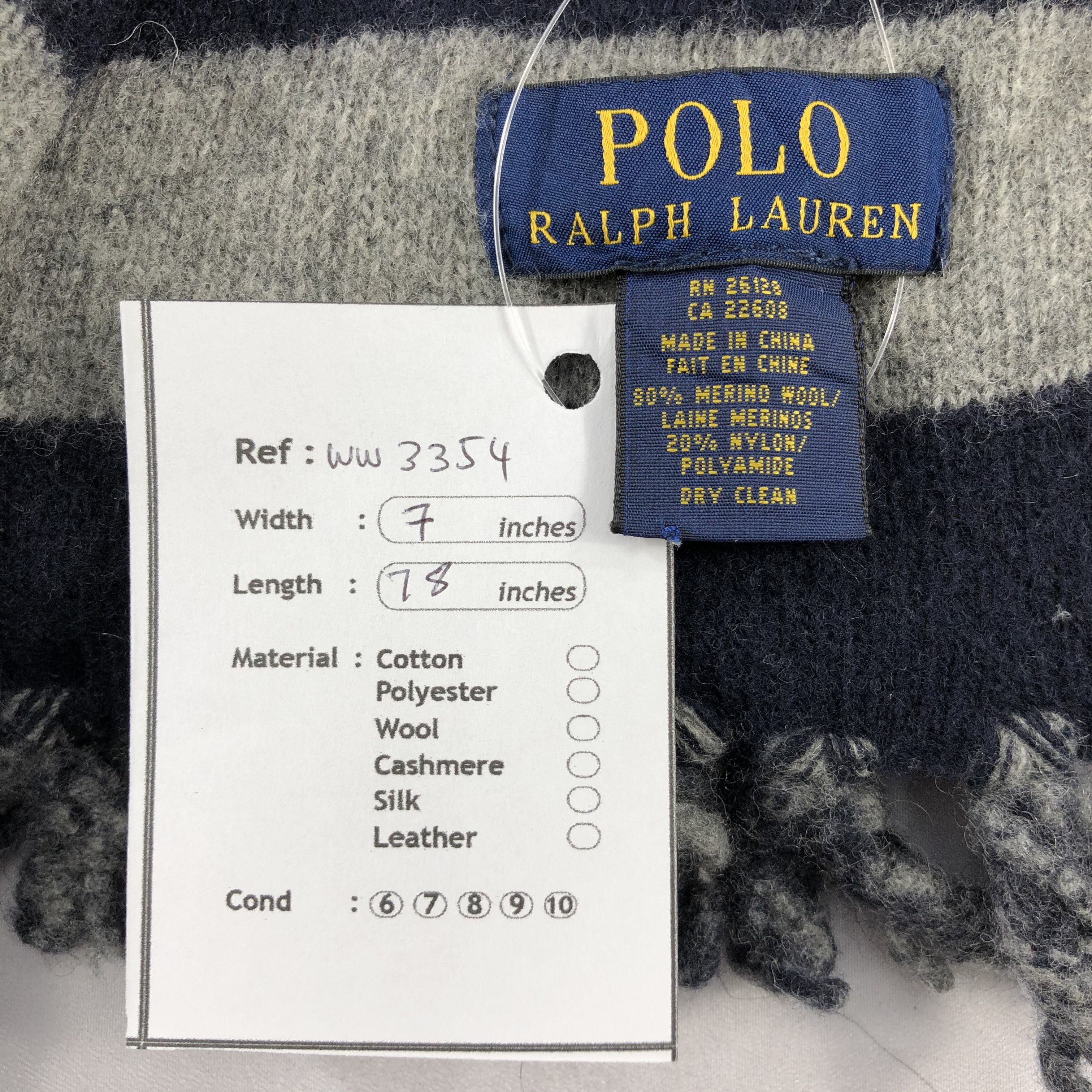 Polo Ralph Lauren Vintage Polo Ralph Lauren Scarf - WW3354 Size ONE SIZE - 5 Thumbnail