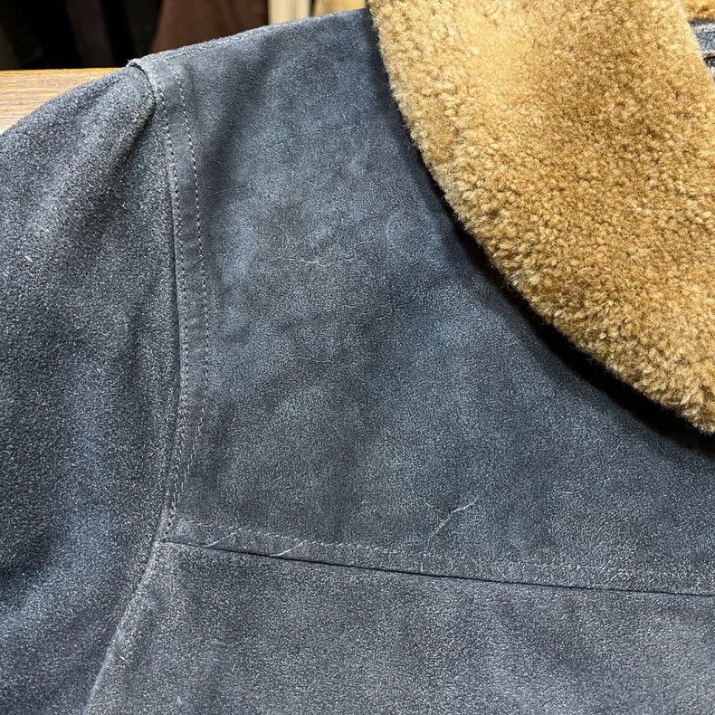 RRL Ralph Lauren RRL Ralph Lauren Blue dyed suede farmer's leather jacket Size US M / EU 48-50 / 2 - 8 Thumbnail