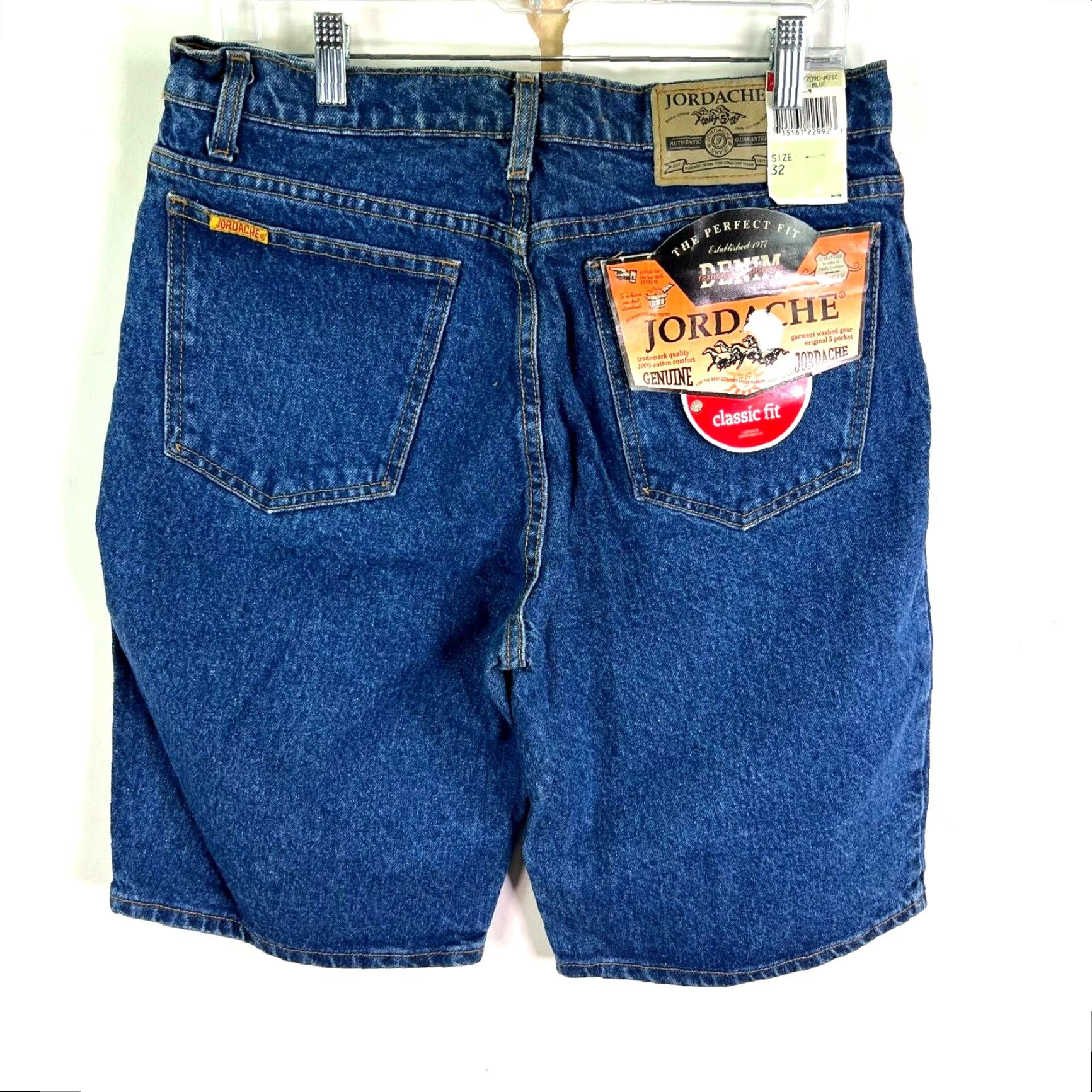 Jordache Jordache Classic Fit Blue Denim Shorts Mens Size 32 X11 Casual Chino 90s Cowboy Size US 32 / EU 48 - 4 Thumbnail