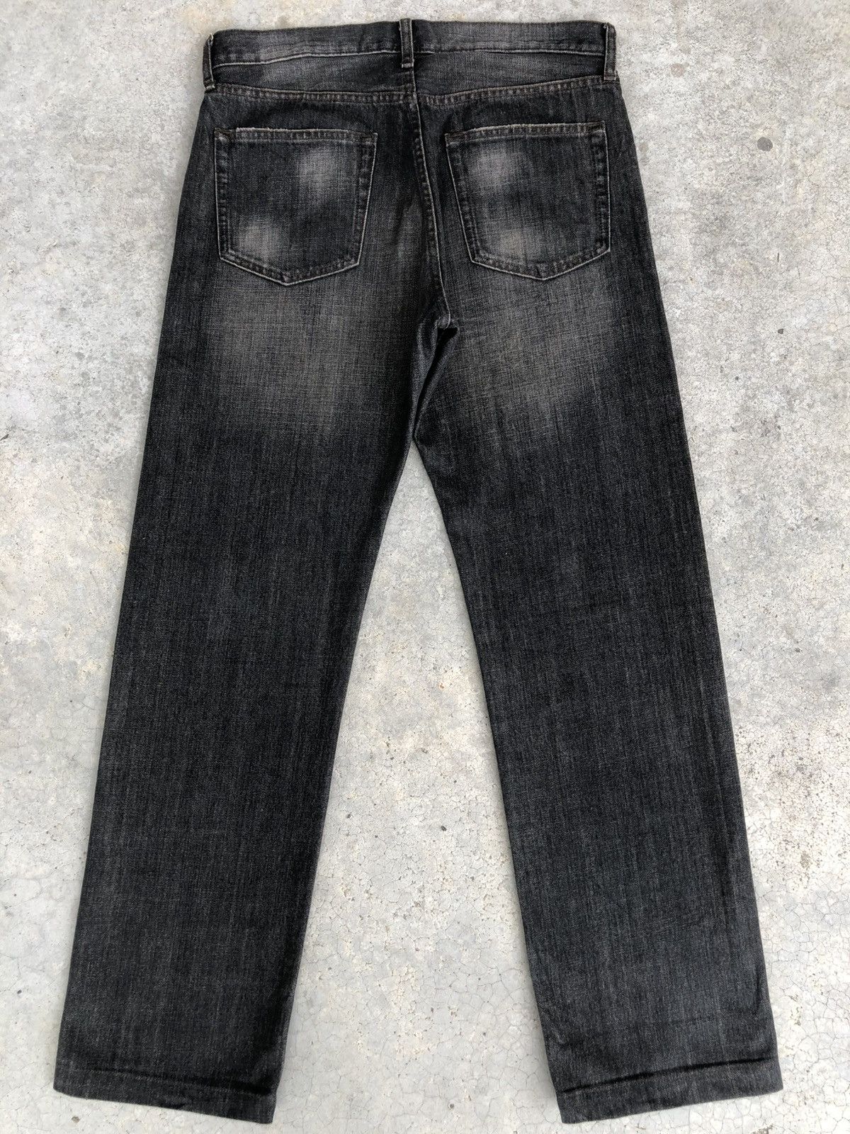 If Six Was Nine Mudwash Uniqlo Distressed Jeans Size US 32 / EU 48 - 1 Thumbnail