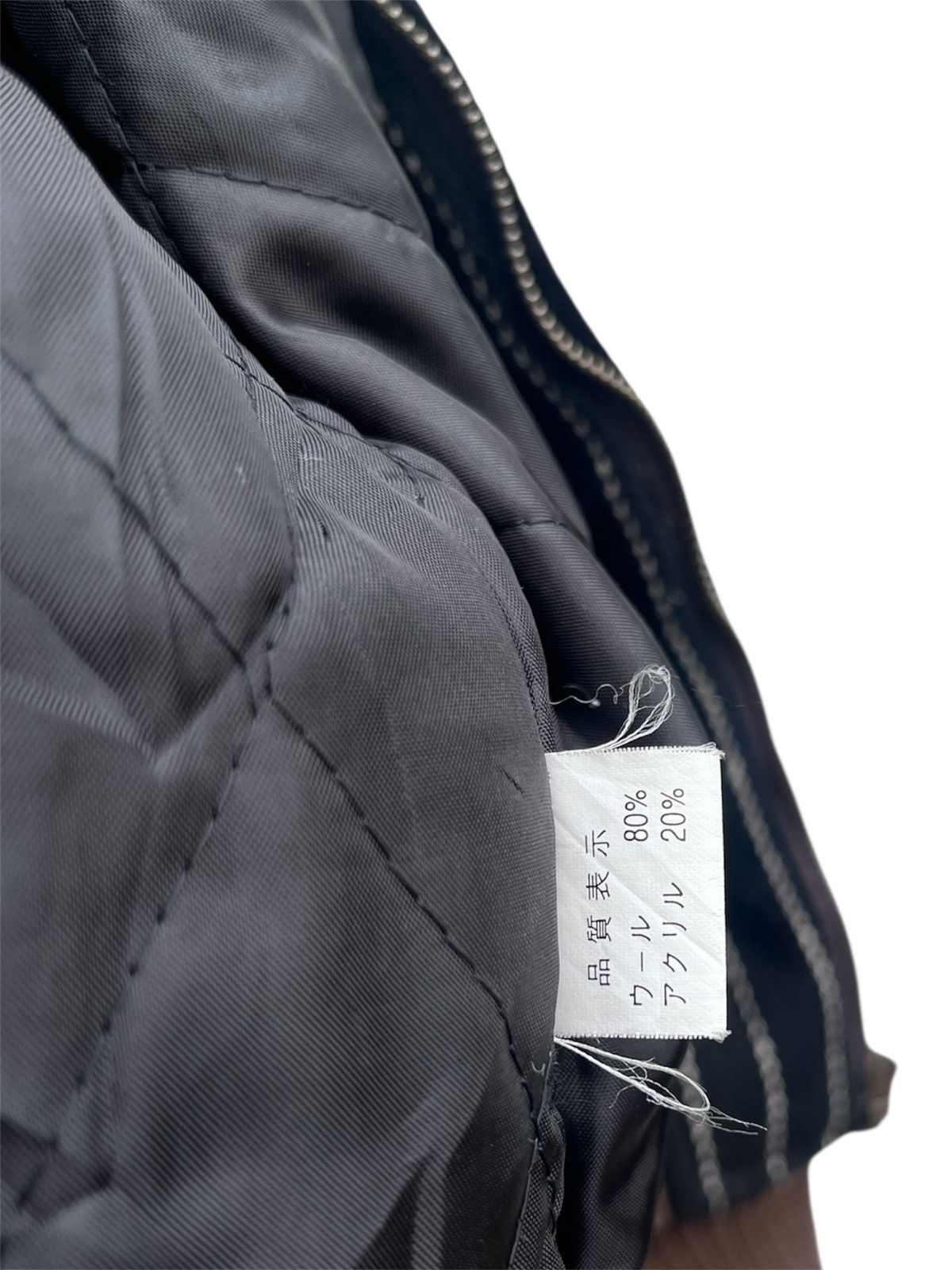 Japanese Brand volt:age Pinstripes Wool Bomber Jacket Size US M / EU 48-50 / 2 - 10 Thumbnail