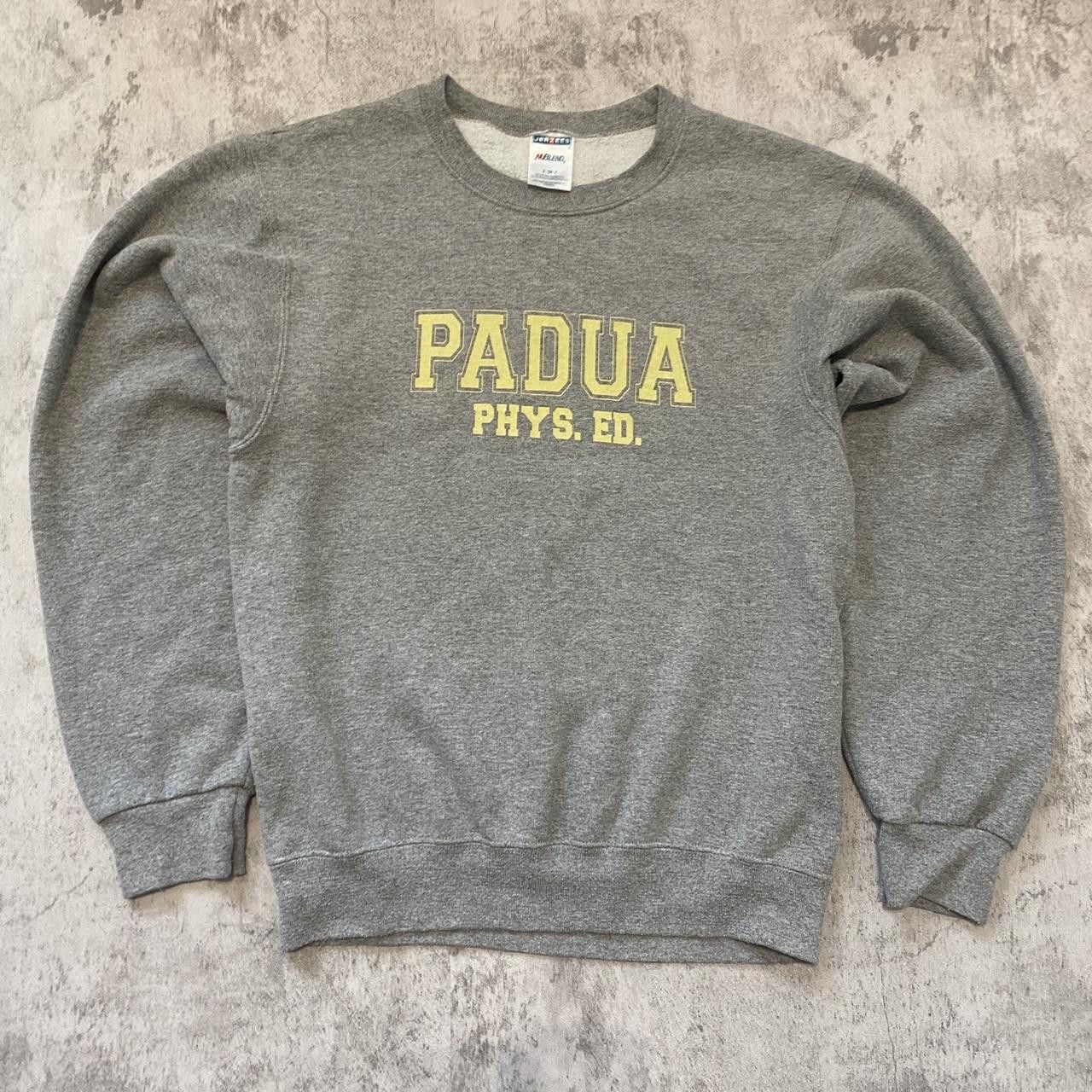 Jerzees 2000s y2k Boxy Jerzees Grey Padua Phys Ed Size US S / EU 44-46 / 1 - 1 Thumbnail