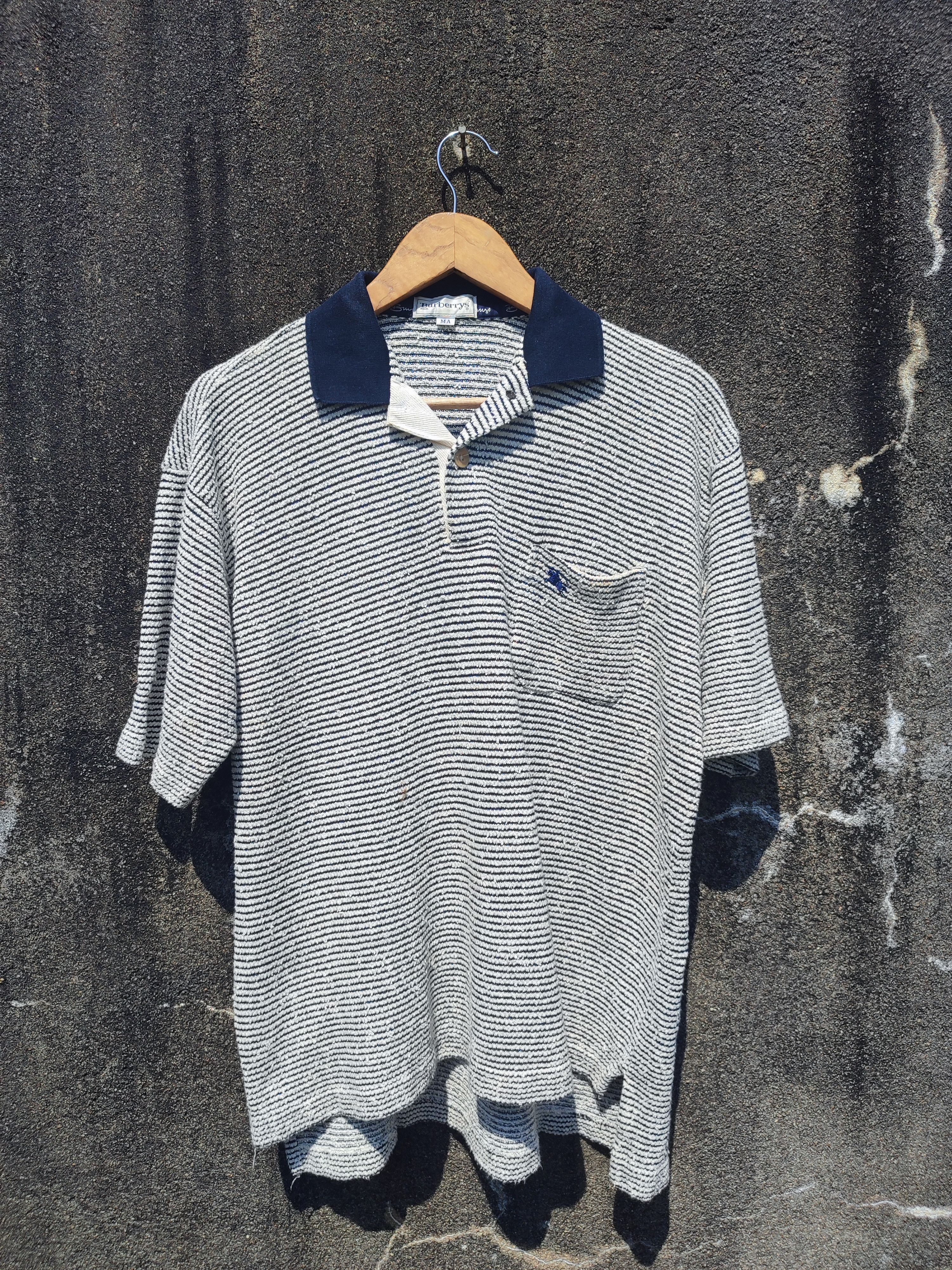 Burberry × Vintage Vintage Burberry's Polo Tee Size US L / EU 52-54 / 3 - 1 Thumbnail