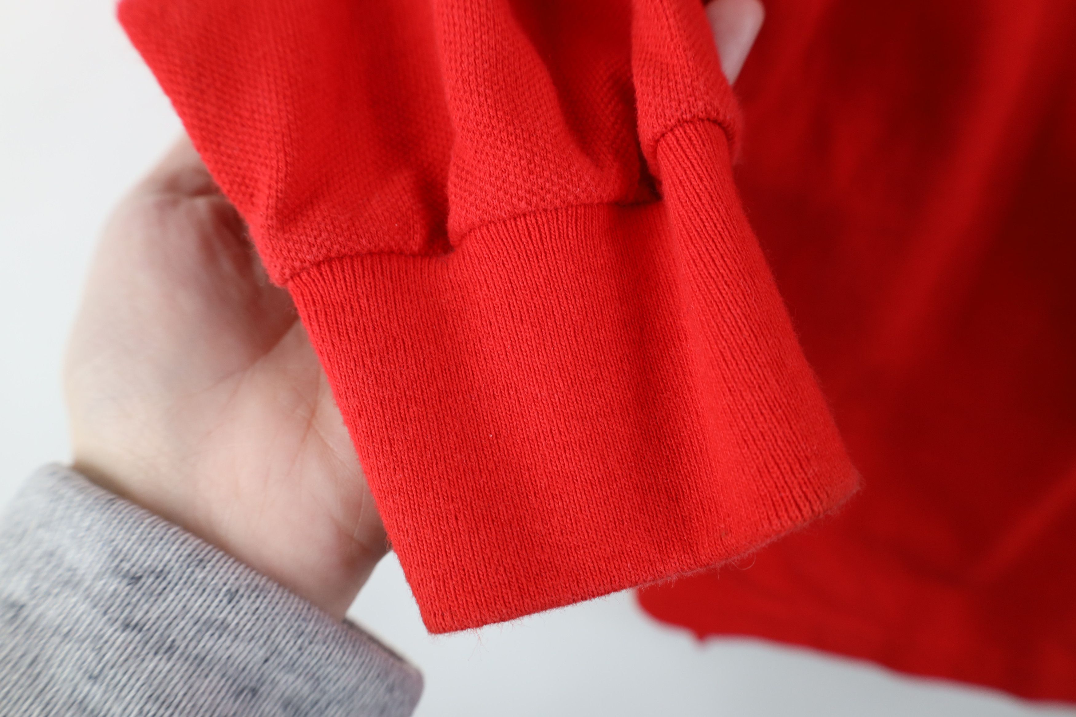 Vintage Vintage 90s Streetwear Long Sleeve Rugby Polo Shirt Red Size US L / EU 52-54 / 3 - 8 Thumbnail