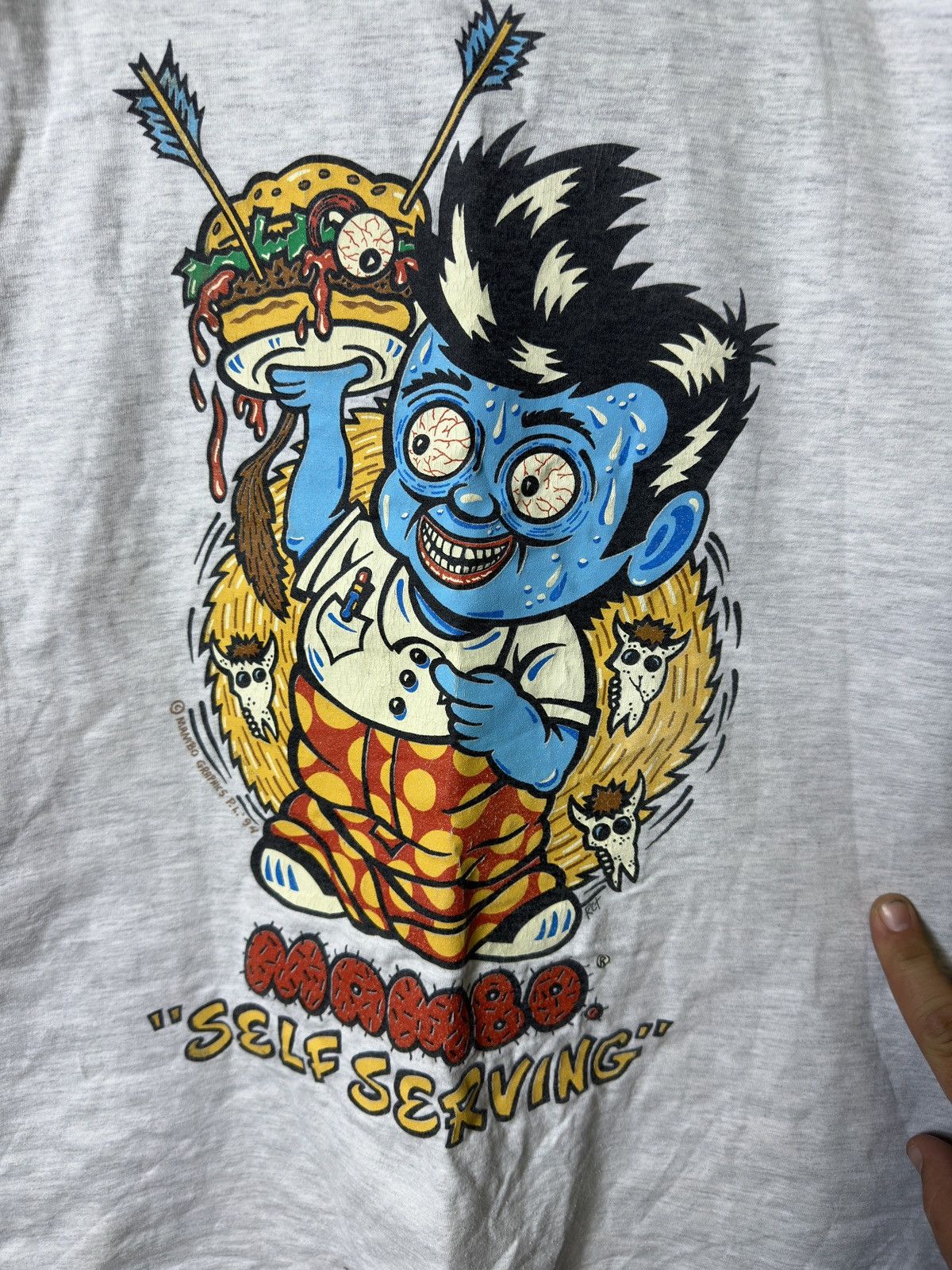 Mambo × Vintage Vintage 1994 Mambo Self Serving Pop Art Shirt Size US M / EU 48-50 / 2 - 2 Thumbnail