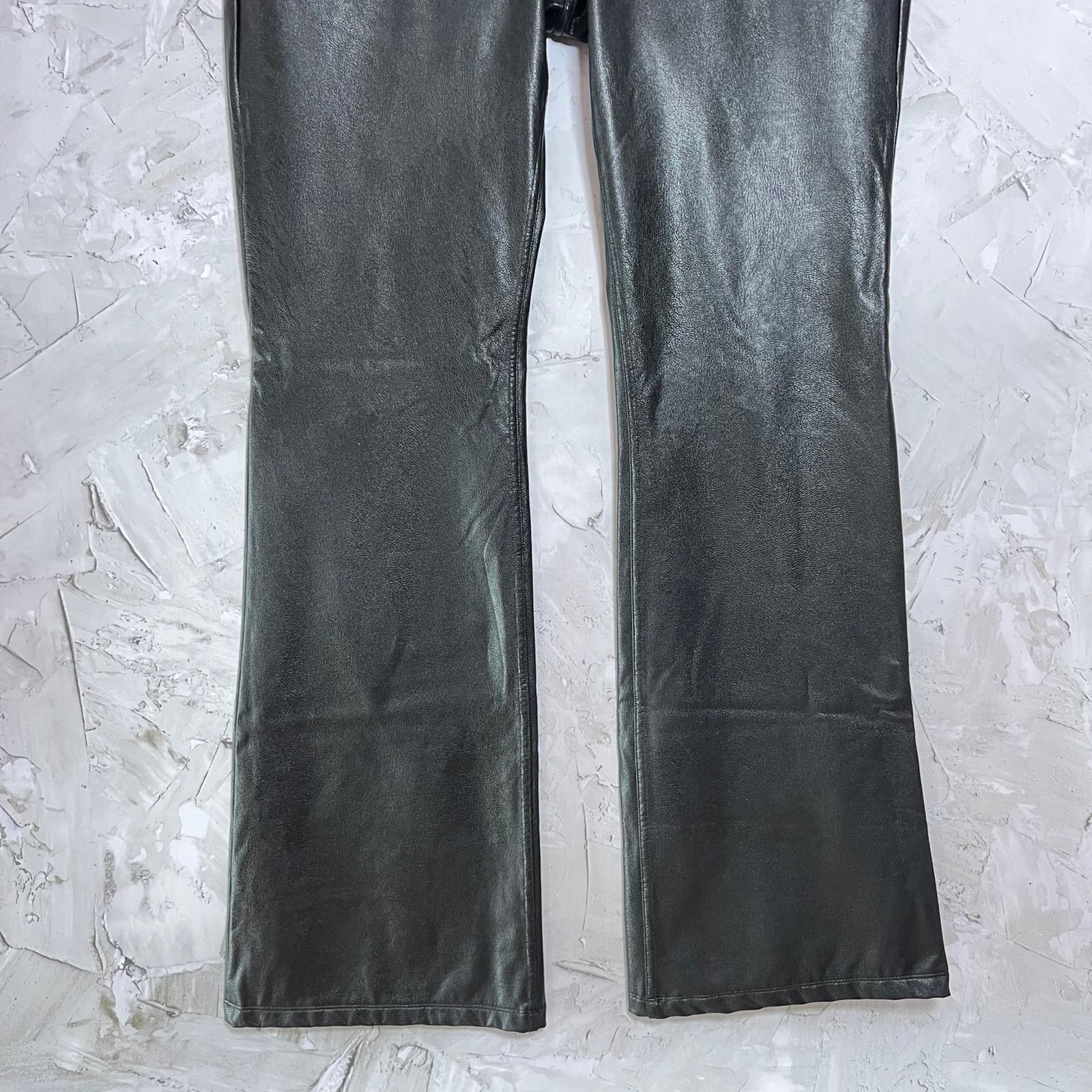 Commando Commando Faux Leather Five Pocket Flare Pant L Black EUC Size 26" / US 2 / IT 38 - 8 Thumbnail