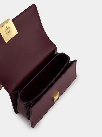 Givenchy o1srvl11e0924 Size: OS / 4G Leather Chain Bag in Burgundy Size ONE SIZE - 4 Thumbnail