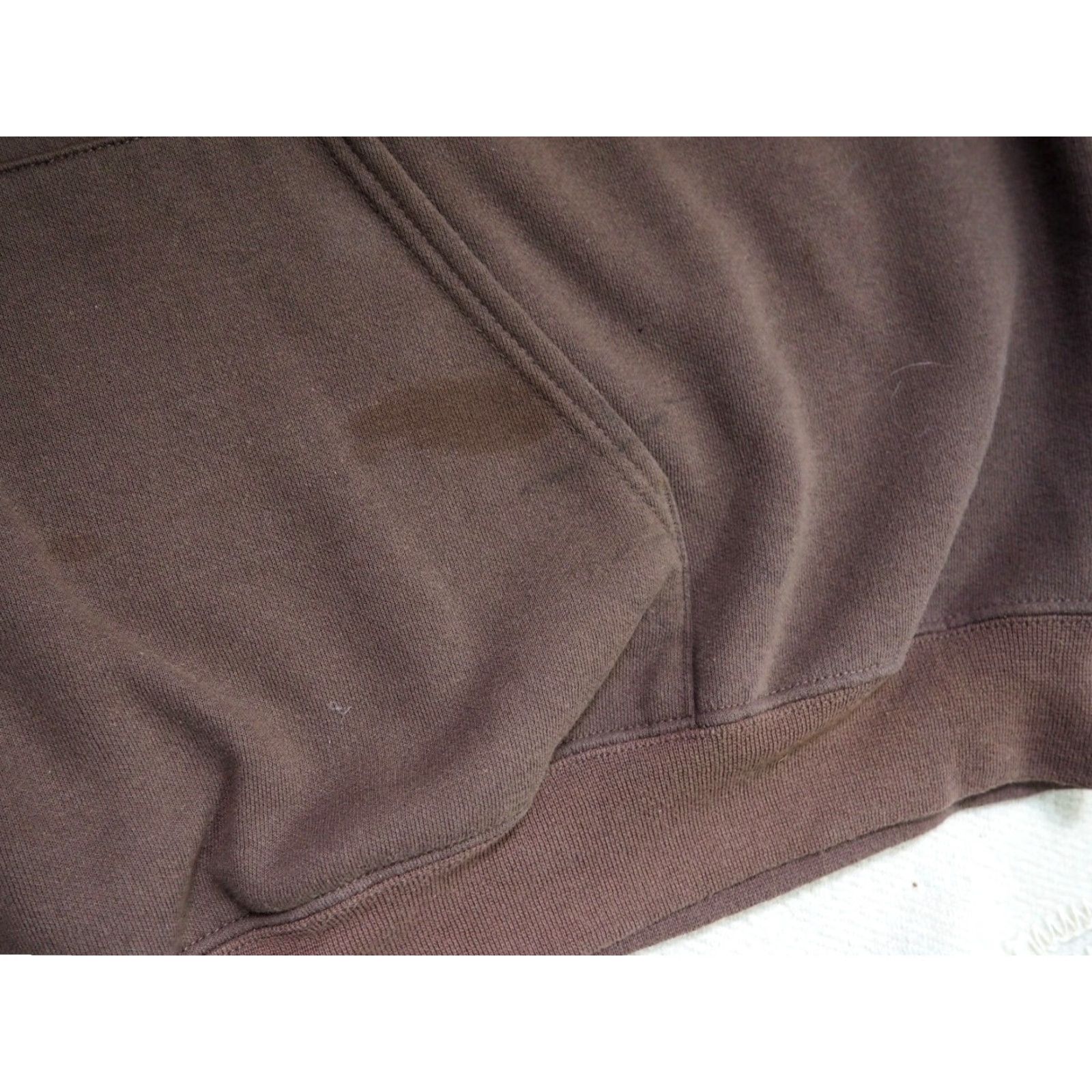 Carhartt VTG Carhartt Hooded Sweatshirt 2XL Brown 90s Logo Pullover Mens Hoodie Size US XXL / EU 58 / 5 - 6 Thumbnail