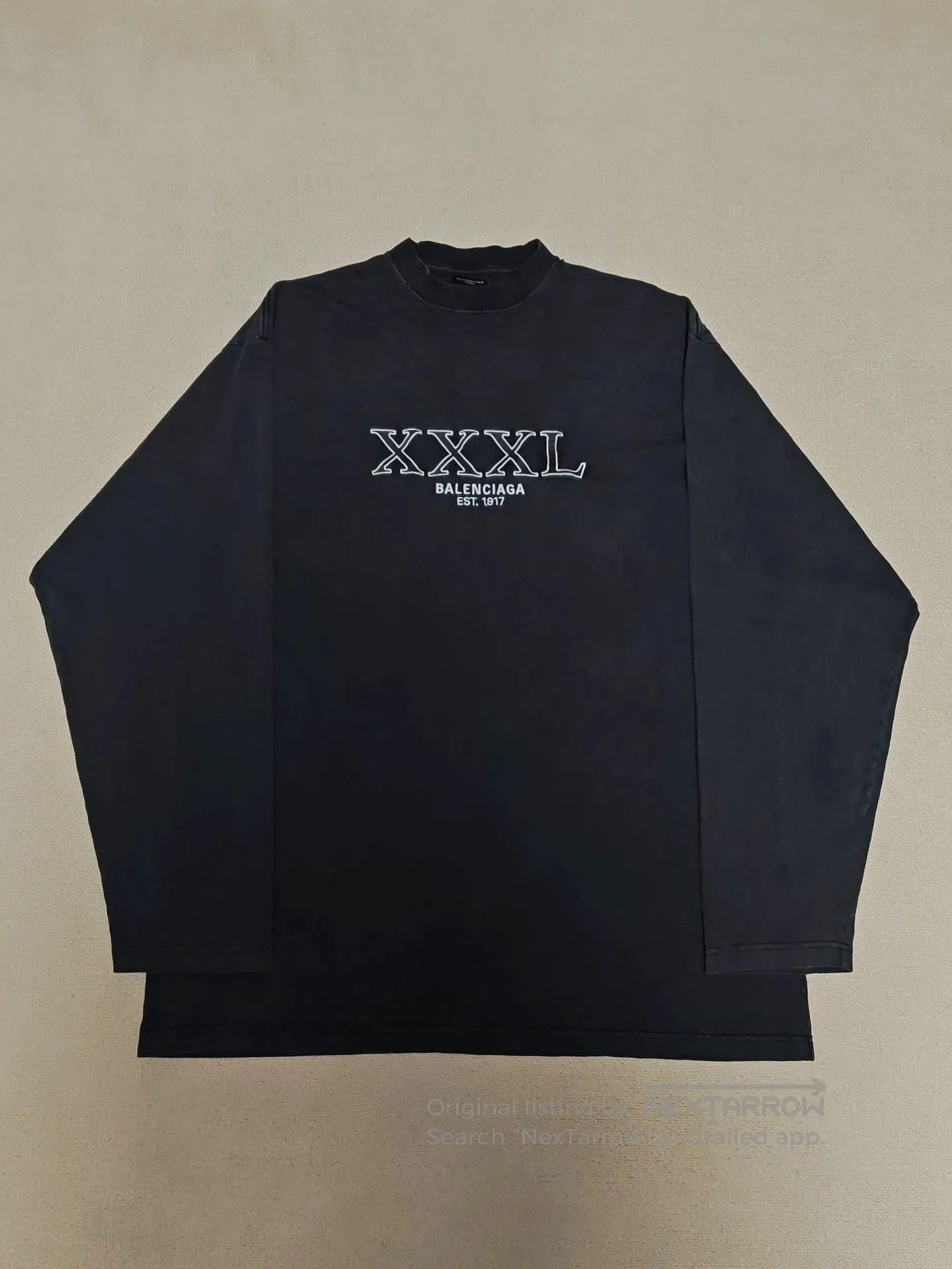 Balenciaga Balenciaga Distressed Oversized Longsleeve. Size US XXL / EU 58 / 5 - 1 Thumbnail