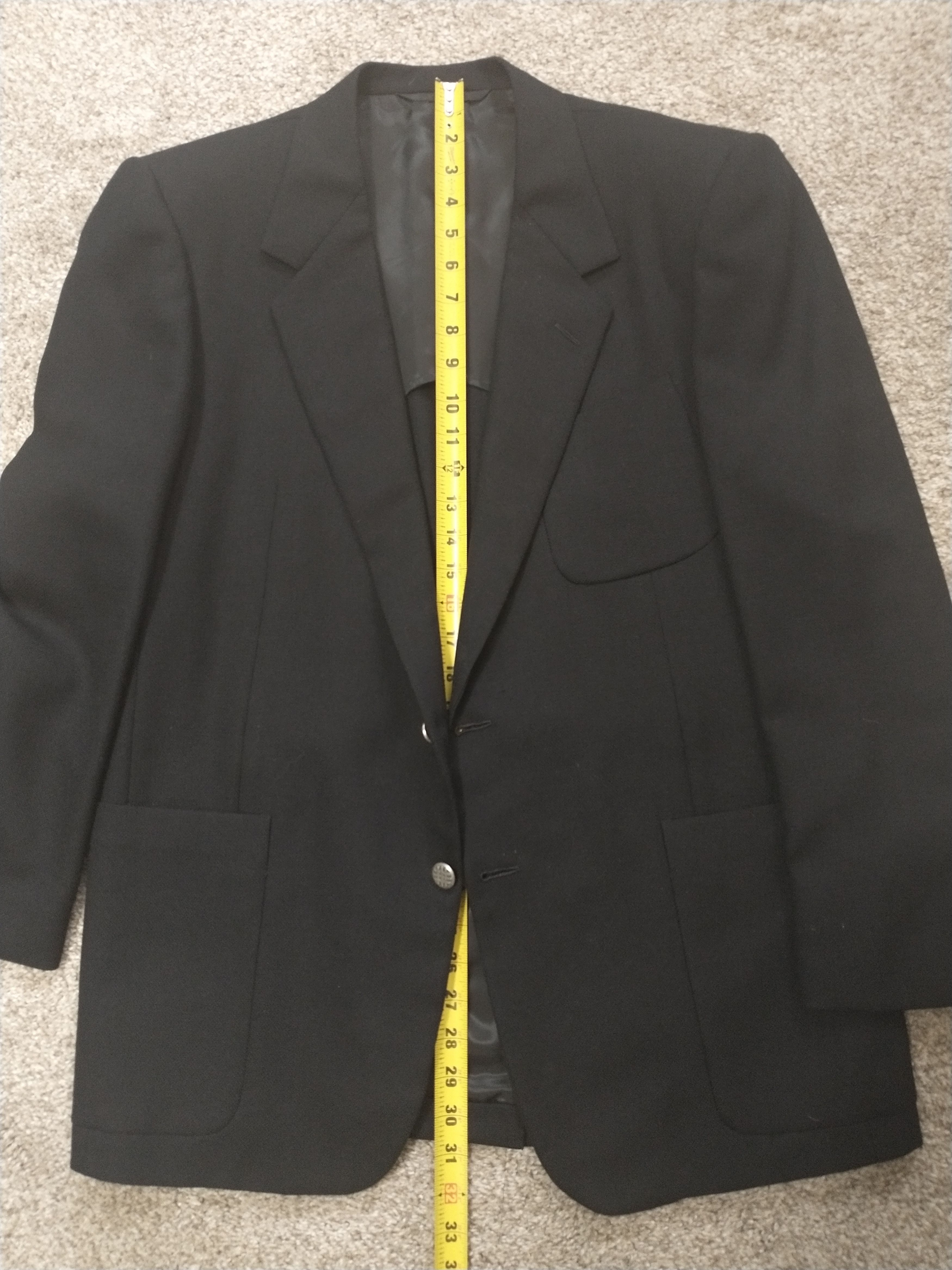 Hickey Freeman Hickey Freeman 42R Navy Blue Mohair / Wool Blend Blazer Size 42R - 4 Thumbnail