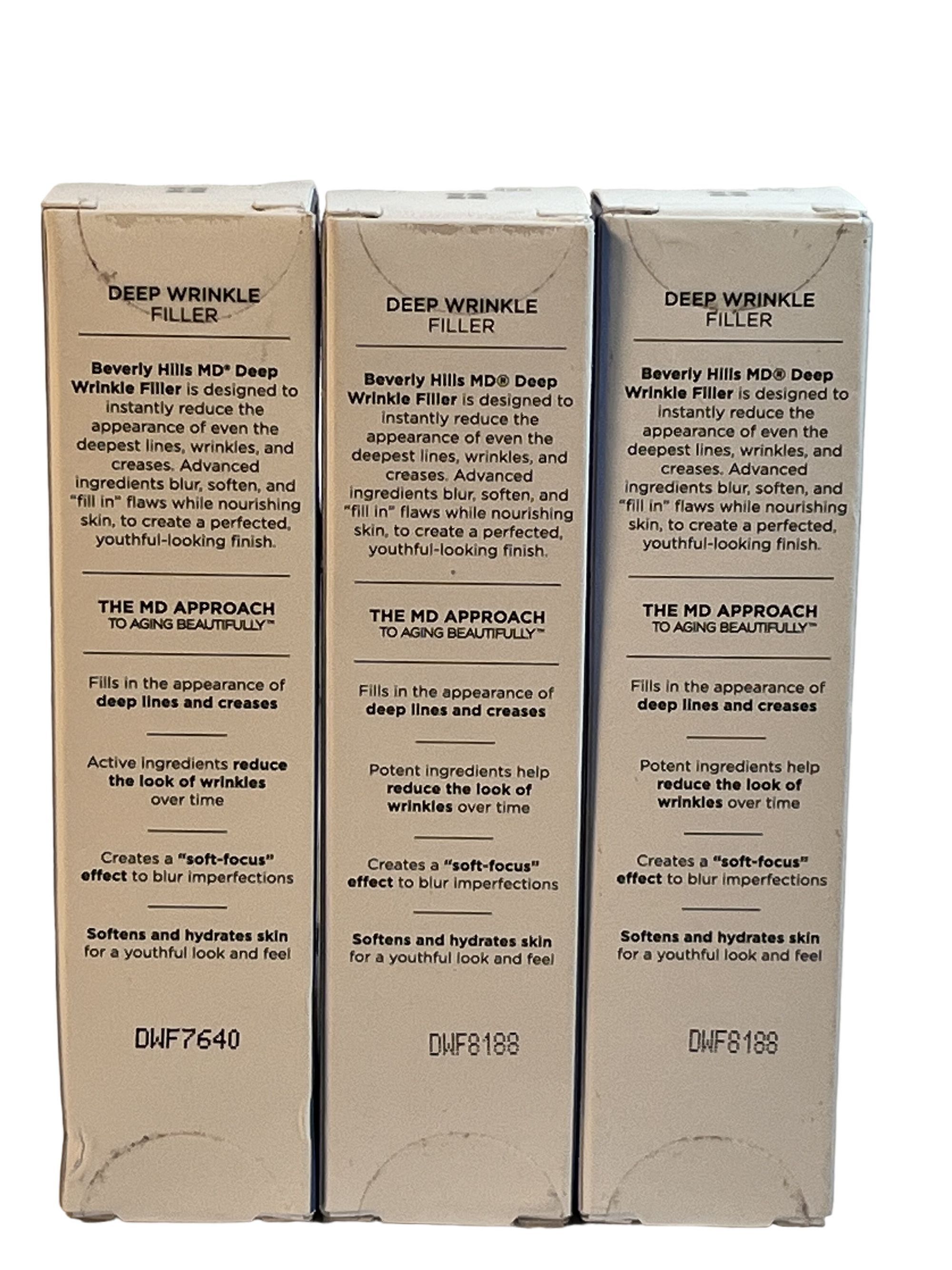 Other Beverly Hills MD Deep Wrinkle Filler Lot of 3 NEW 0.16oz /5m Size ONE SIZE - 2 Thumbnail