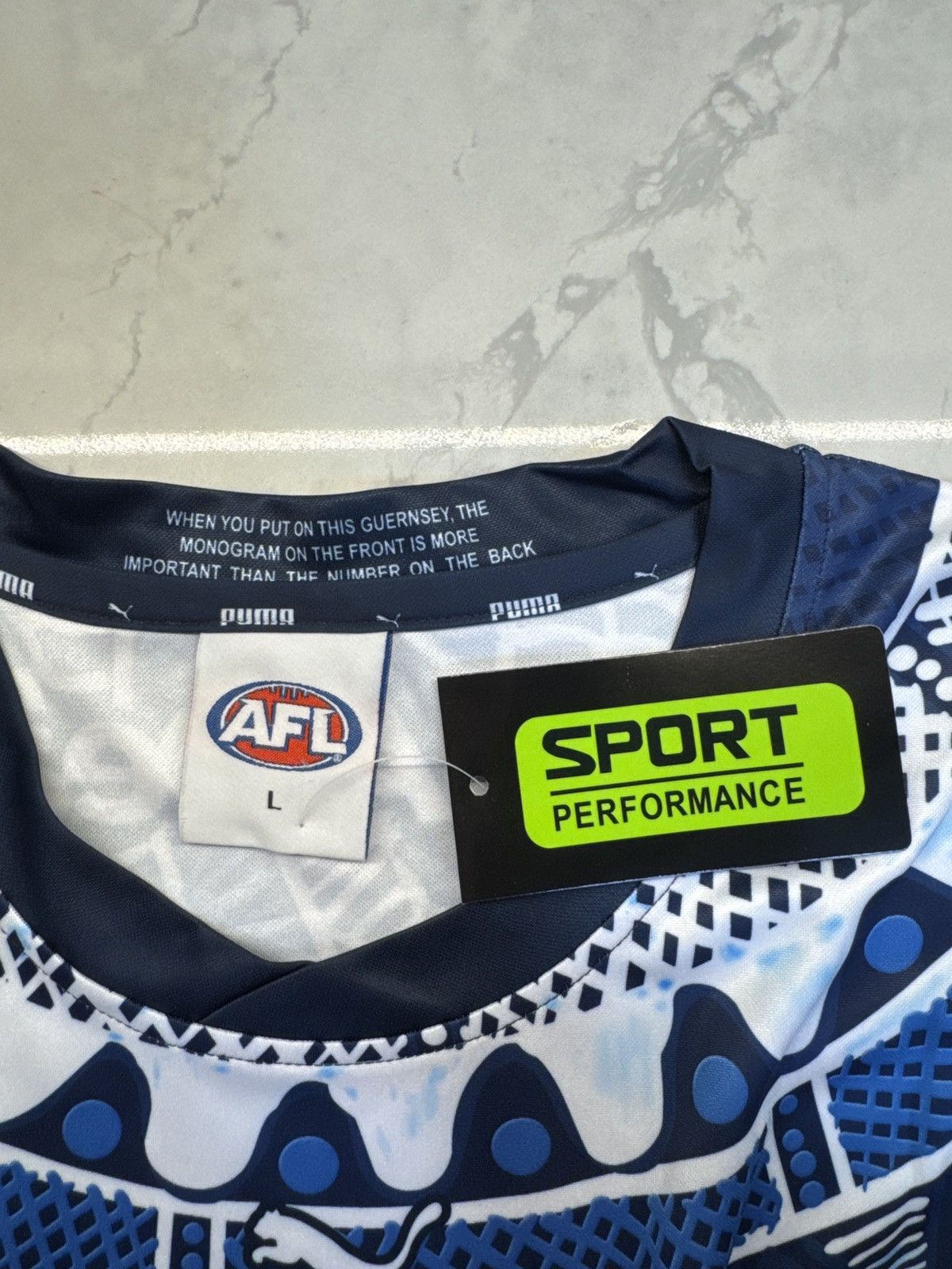 Puma 2023 Indigenous Carlton Jersey Size US L / EU 52-54 / 3 - 3 Thumbnail